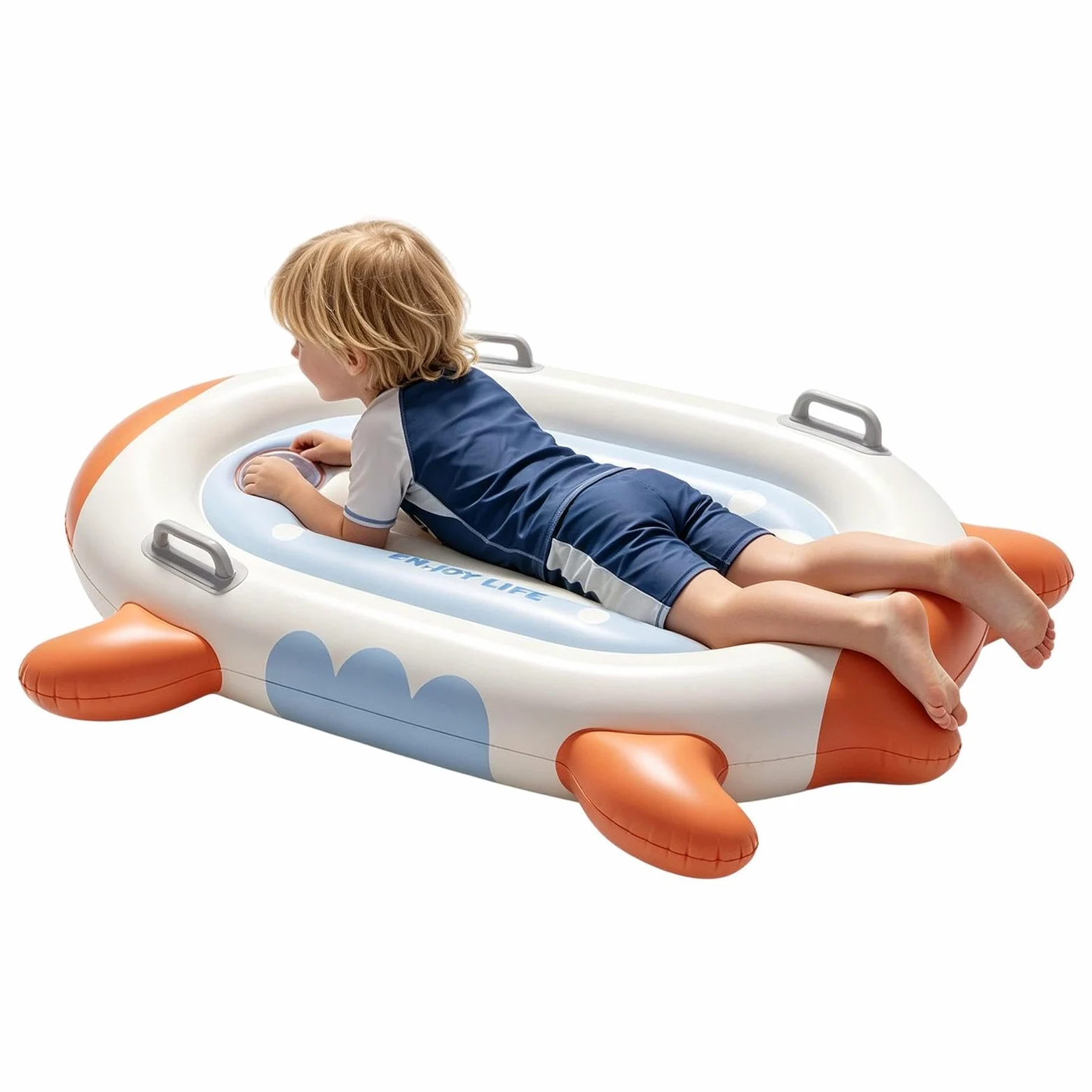 Balsa inflable para niños en la playa de arena, juguete inflable con | Tabla de natación para niños adecuada para agua, arena, surf, surf, swi