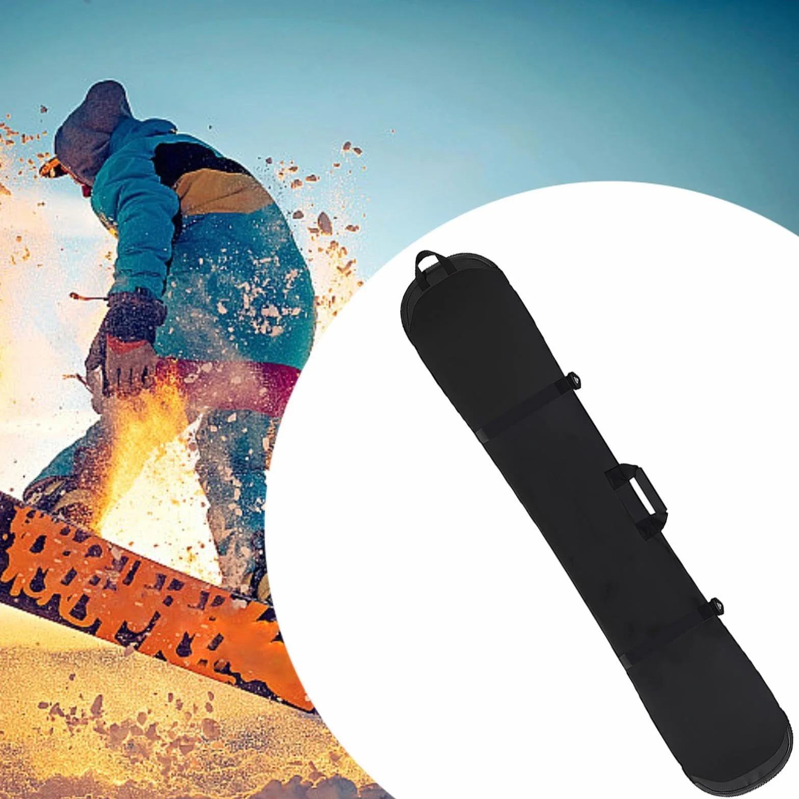kowaku Funda para Tabla de Snowboard con Correa, Bolsa de Viaje para Deportes Invernales