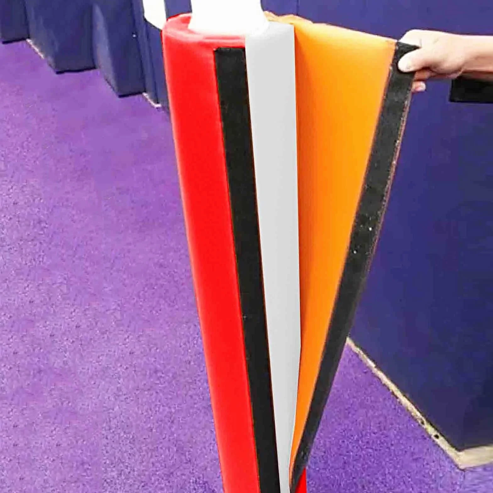 Acolchado para postes de cancha de baloncesto, cojín de seguridad para garaje para absorción de impactos, almohadilla protectora para mayor seguridad, espuma, fácil instalación, equipo deportivo