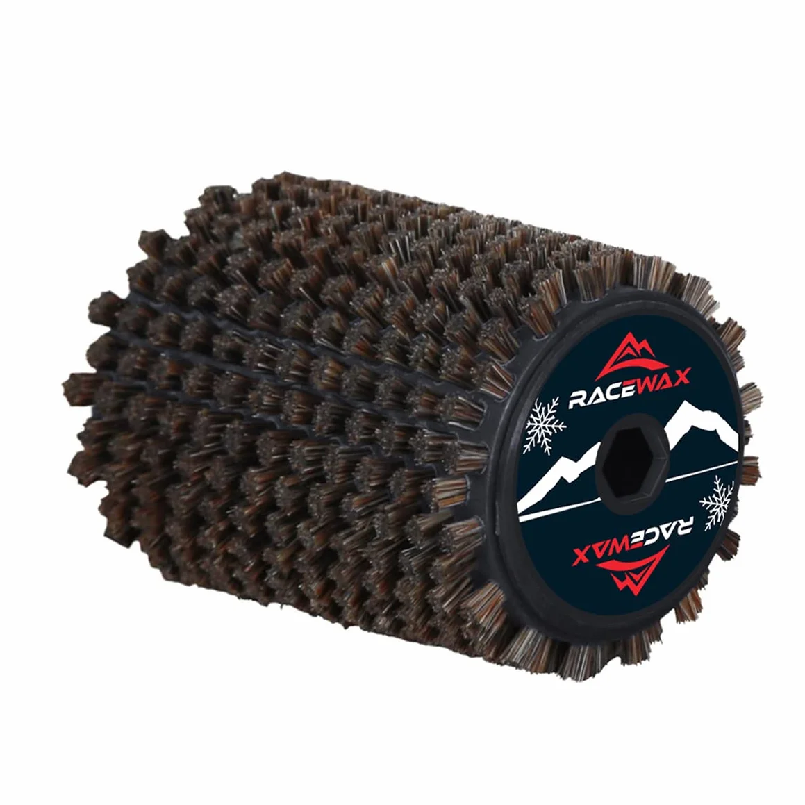 RaceWax Roto - Juego de cepillos de nailon y crin de caballo, cobre, 100 mm SpeedStick