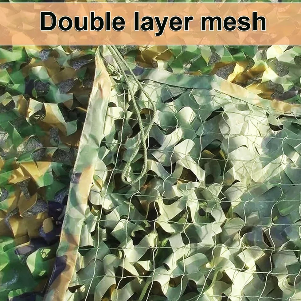 Red impermeable de camuflaje 3D para fotografía de vida silvestre, 8 x 8 m, cubierta al aire libre, perfecta para caza, observación de aves y observaciones de la naturaleza