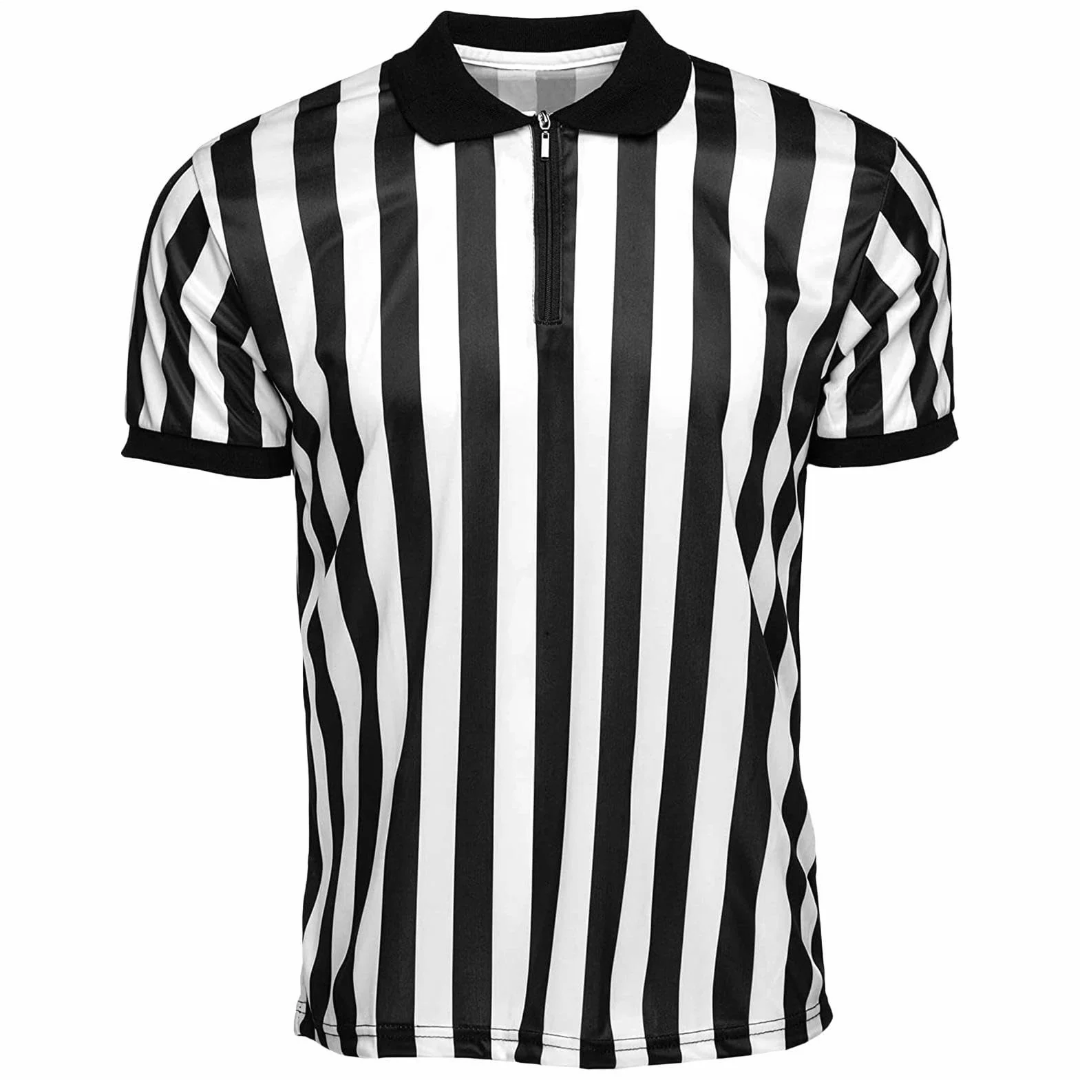 Camiseta de árbitro para mujer, disfraz de jueces con cuello – Camisa de árbitro transpirable que absorbe la humedad para béisbol, lucha libre, fútbol, baloncesto, fútbol, hockey, porristas