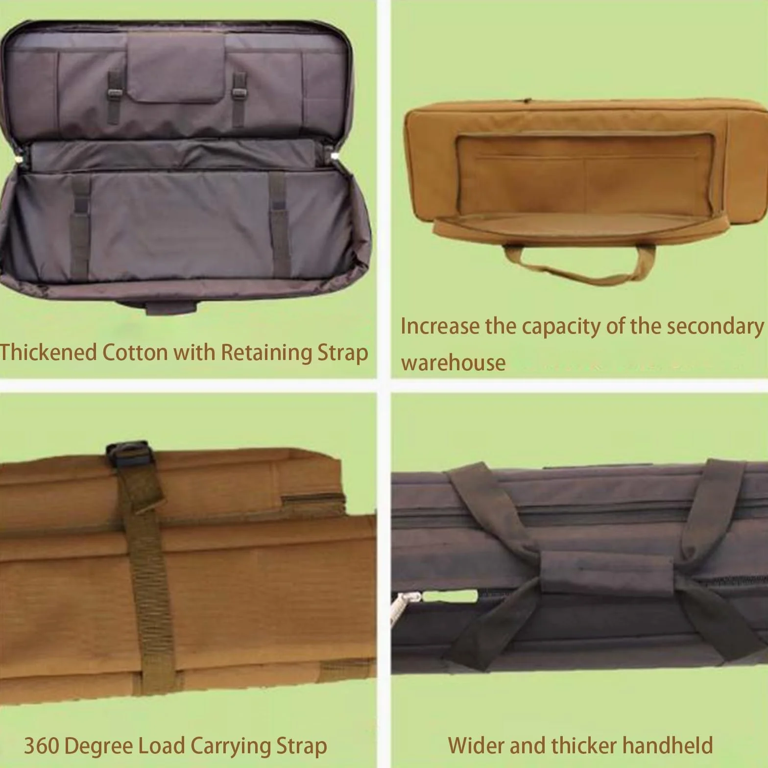 Estuche para Rifle, Bolsa Táctica para Armas, Funda para Transporte, 110cm Negro