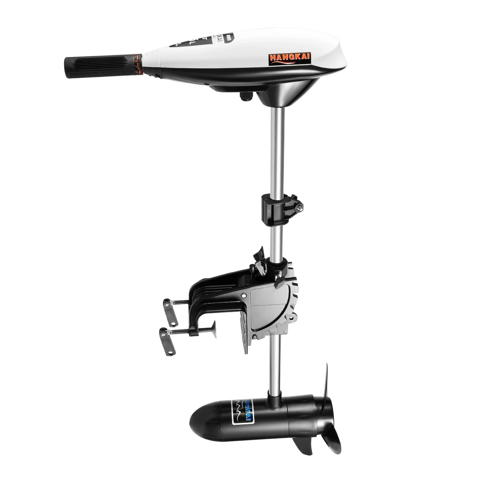 Motor fueraborda eléctrico de 65 lbs 12 V, plegable para ahorrar espacio, motor de barco portátil para botes hinchables, botes de pesca, kayak y pequeñas embarcaciones
