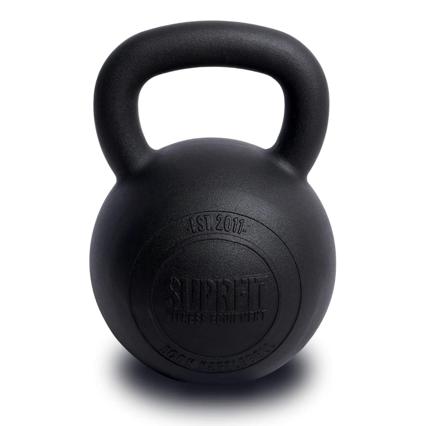 SUPRFIT - Pesa rusa profesional de Econ 40 kg - Pesa rusa con recubrimiento en polvo de hierro fundido macizo para fitness, crossfit y entrenamiento de fuerza - Pesas rusas negras para gimnasio en