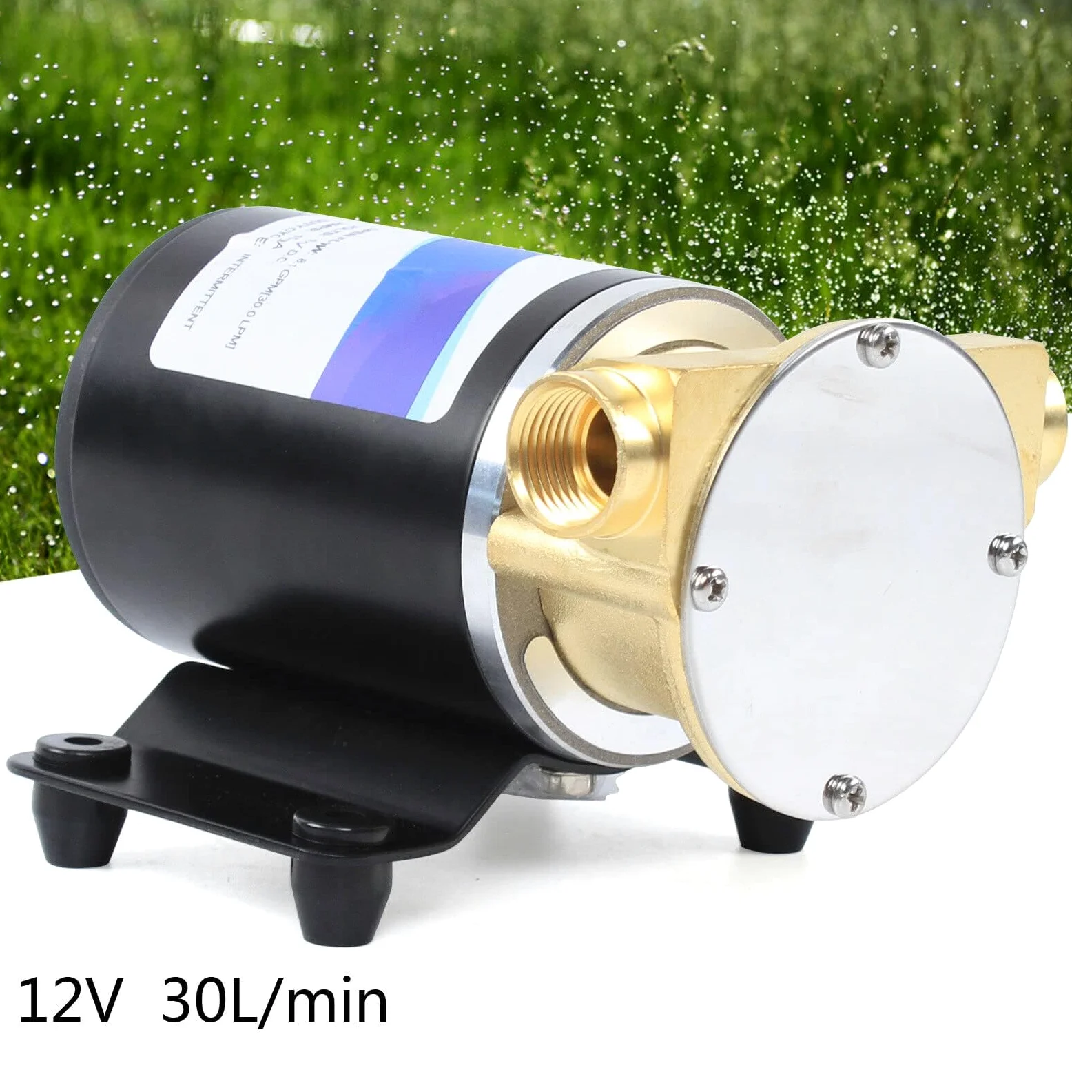 Bomba autocebante de 12 V con flujo 23-30 l/min – Sentina de membrana para lavado de techo, sumergible