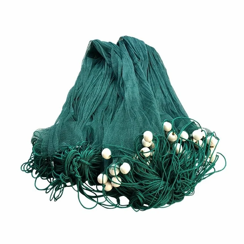 Red de monofilamento (monofilamento, 2 dedos 5 50 m, con flotador, trampa de peces, red de nailon, accesorios, herramientas