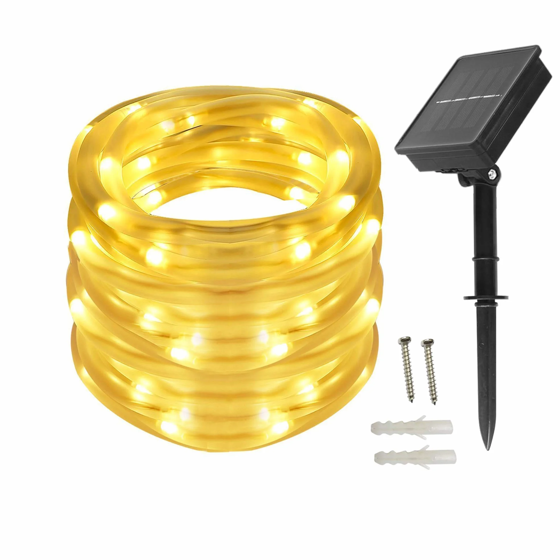 Solar Cadena de Luces 100 LEDs 10 Metros para Navidad Fiestas