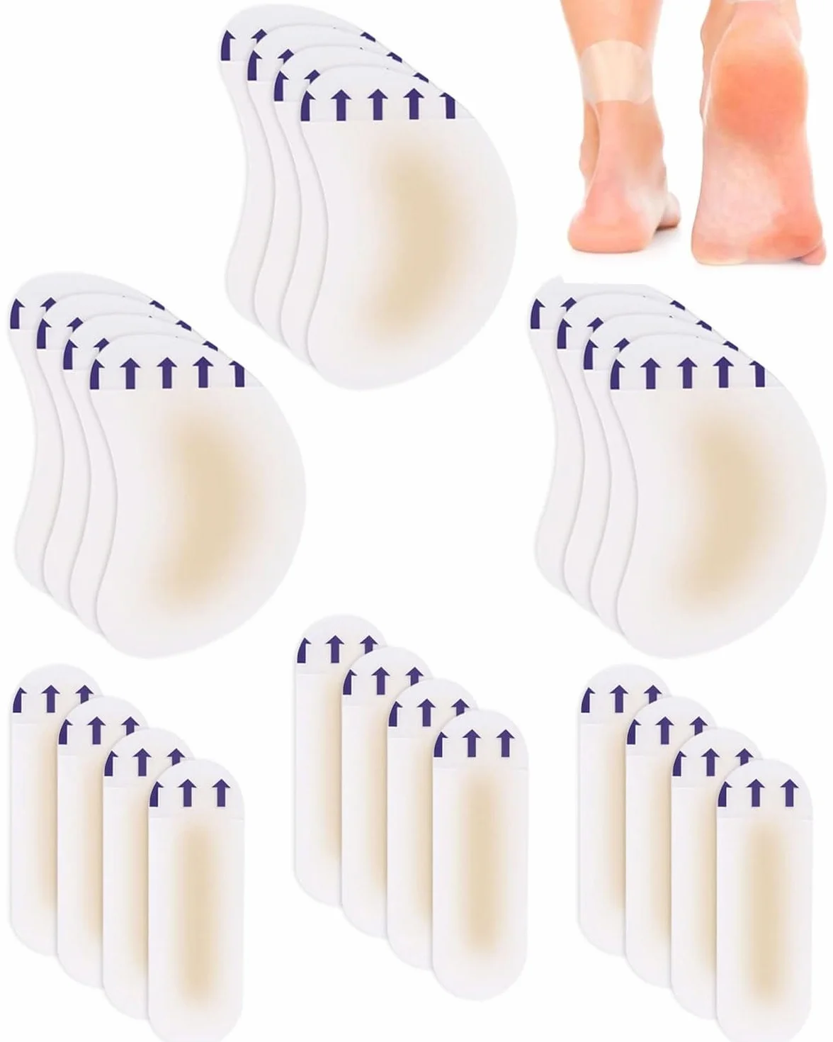 Apósitos Para Ampollas, Parche Para Ampollas Los Pies, Tiritas Deportivas, Venda Adhesiva Impermeable, Prevención De Ampollas En Pies, Dedos Y Talones