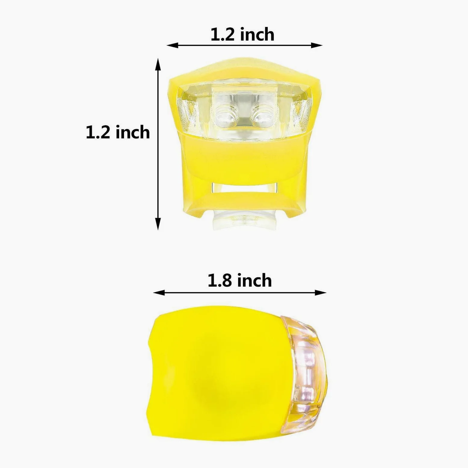 EISTEE Luces de Bicicleta, Luces de Bicicleta, Luces de Bicicleta, Juego de Luces de Bicicleta LED de Silicona for Faros Delanteros y Luces traseras Impermeables 15 Piezas