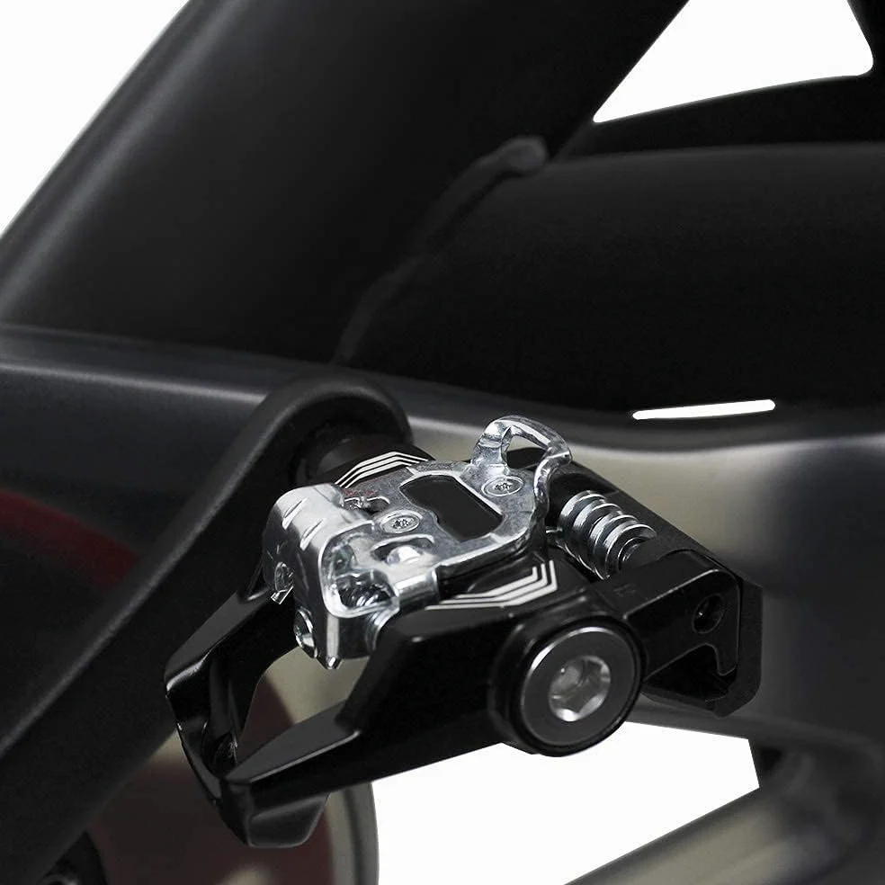 BV Pedales de Bicicleta Shimano SPD/Look Delta, compatibles con 9/16 Pulgadas con Clips para los Dedos, Pedales Peloton para Zapatos Regulares, jaulas de Dedos para Bicicleta Peloton, Pedales de