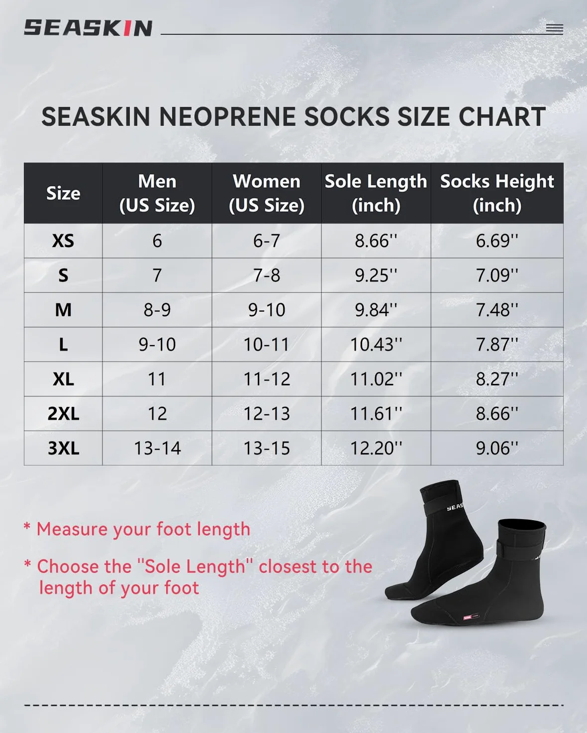 Seaskin Calcetines de neopreno, 3 mm, para voleibol de playa, arena, fútbol