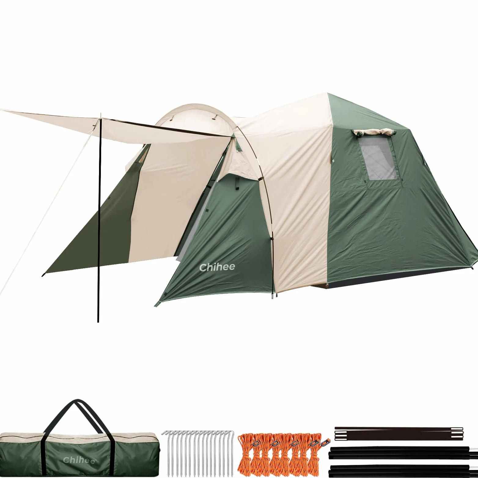 Tienda de campaña Chihee 2-3 Personas Pop Up Impermeable Cortaviento Refugio al Aire Libre