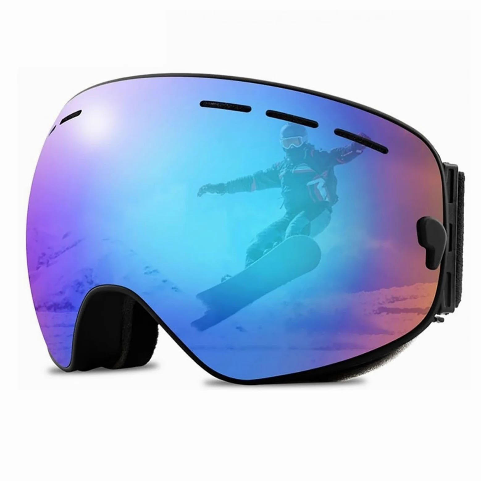 Gafas de esquí Gafas de montañismo Gafas de Viento y Arena Gafas de esquí para Adultos Gafas de esquí antiniebla Gafas duraderas para Exteriores (Color: 06) (8)