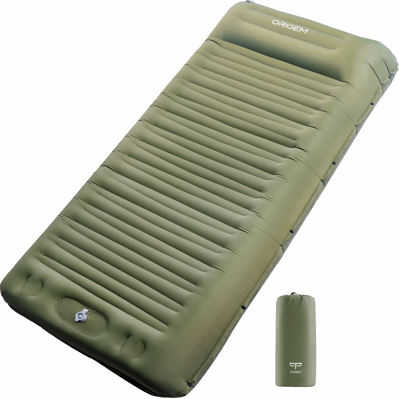 Colchón Hinchable Autoinflable 14 cm Origem Esterilla Camping Ultraligero con Almohada