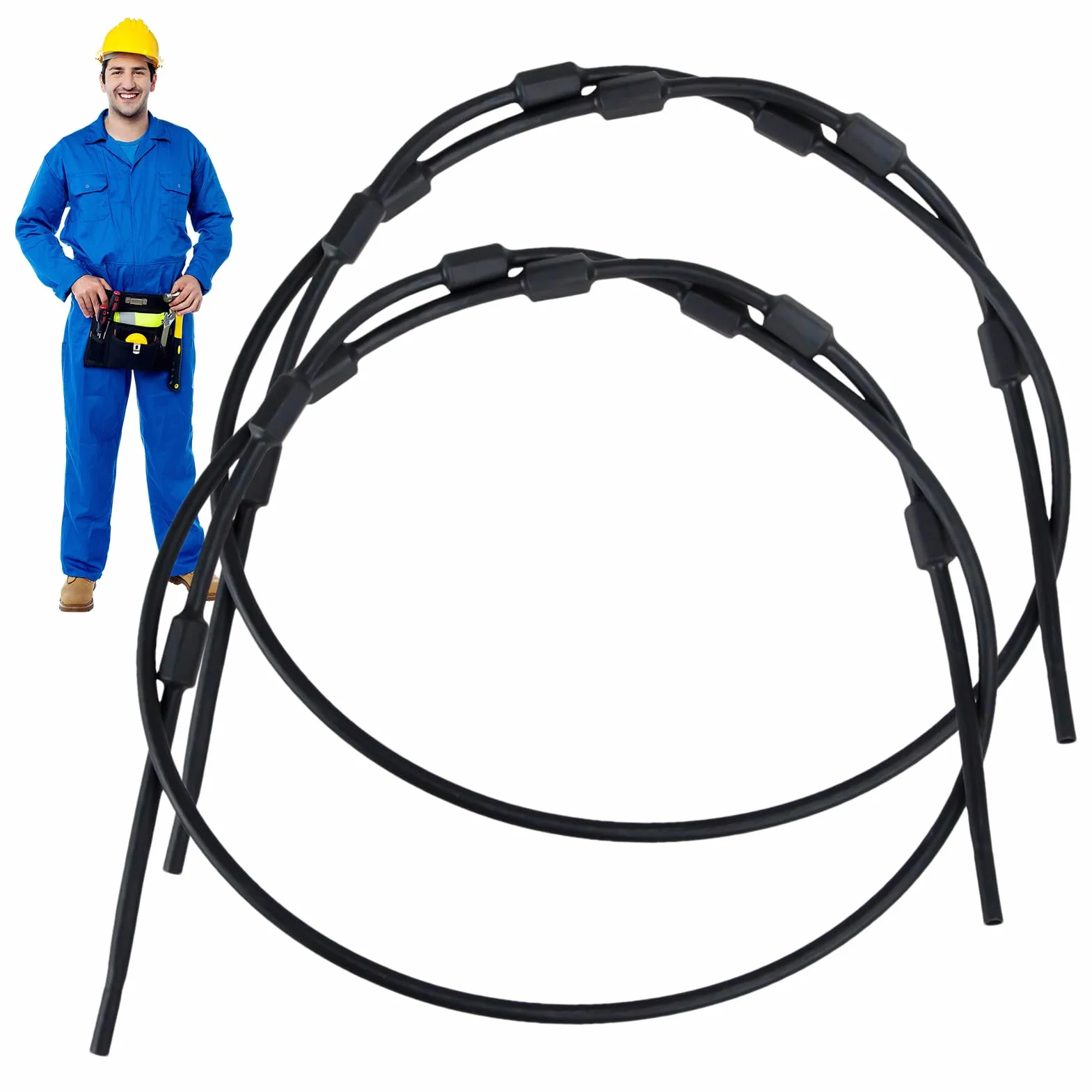 Summit Cables de repuesto Correas trenzadas de acero para soporte de árbol 69 pulgadas
