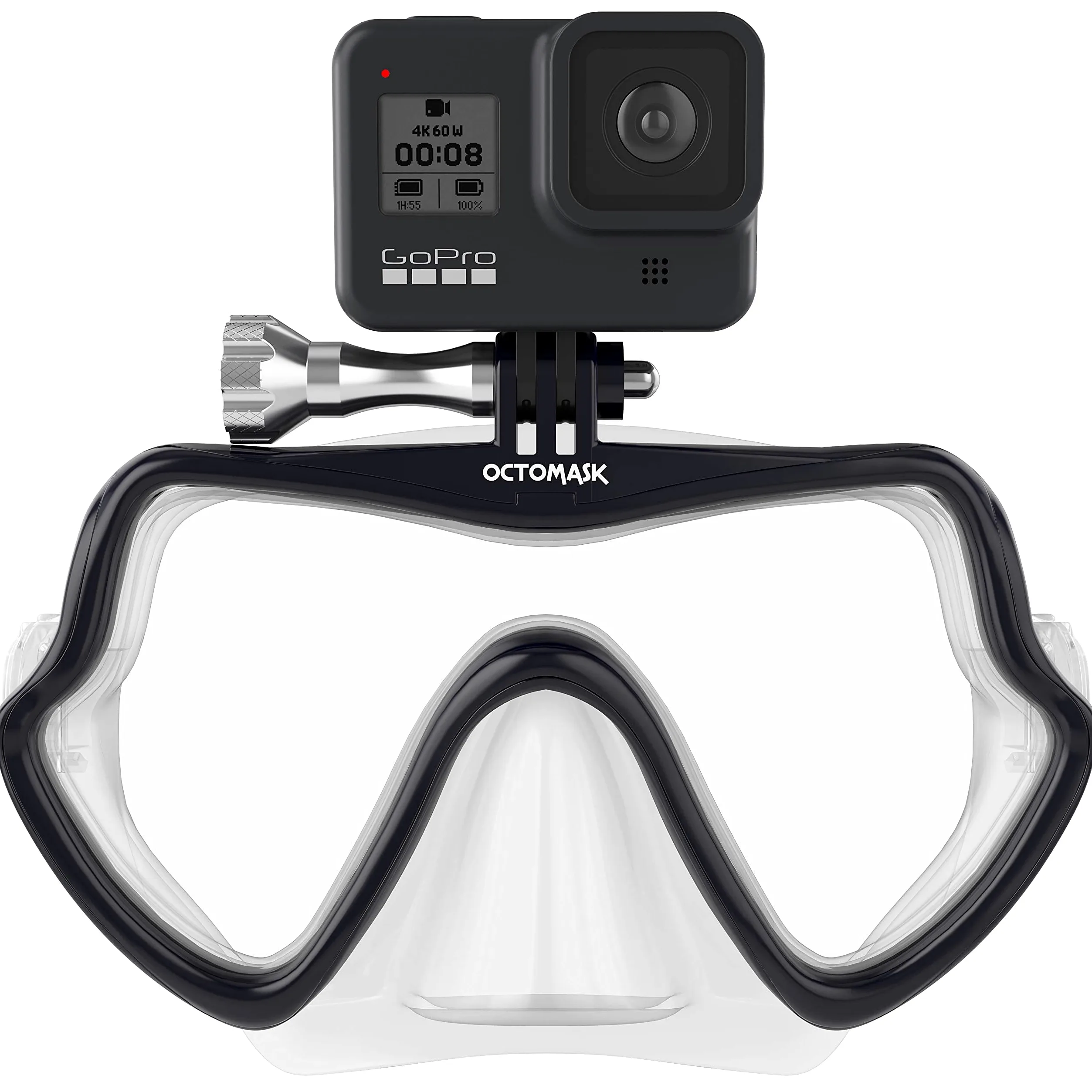 Octomask Máscara de Buceo Gopro sin Marco Unisex para Buceo y