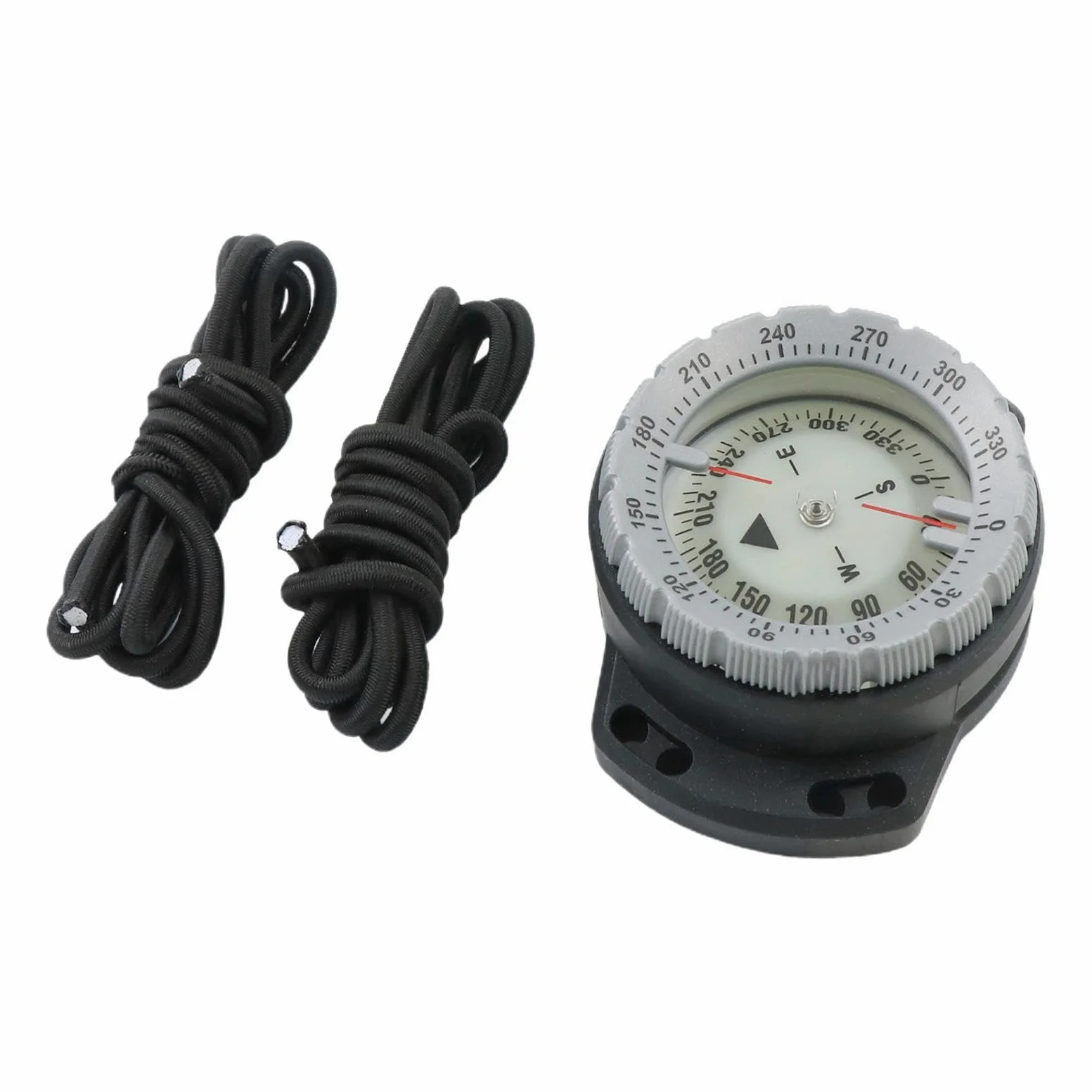 Brújula de buceo – Brújula de buceo subacuática impermeable con cuerda – Brújula brillante para deportes acuáticos con ventana lateral, accesorios de buceo
