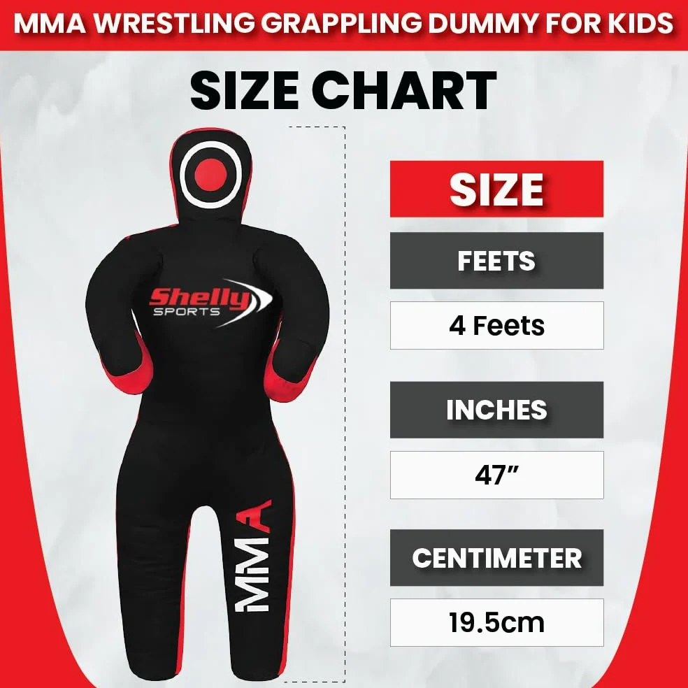 Shelly - Chupete de lucha libre MMA para niños, BJJ, saco de boxeo, amigos de lucha, jiu jitsu brasileño, posición de pie, maniquí de artes marciales, boxeo, karate, chupete de entrenamiento (47
