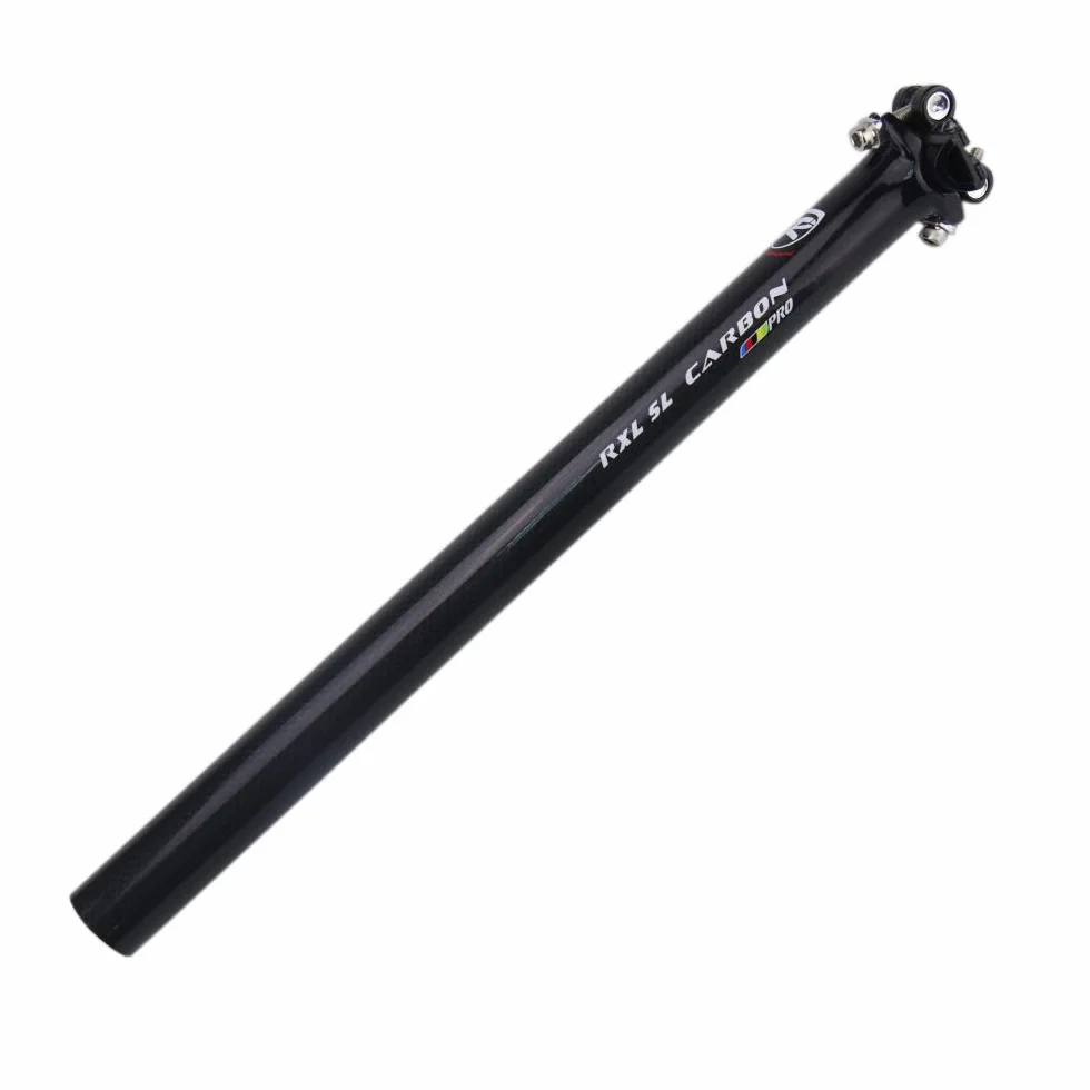 RXL SL Tijas Tubo de Asiento Tija de sillín de Fibra de Carbono Bicicleta de Carretera MTB Bike Part Puesto de Asiento (30.8 * 350mm)