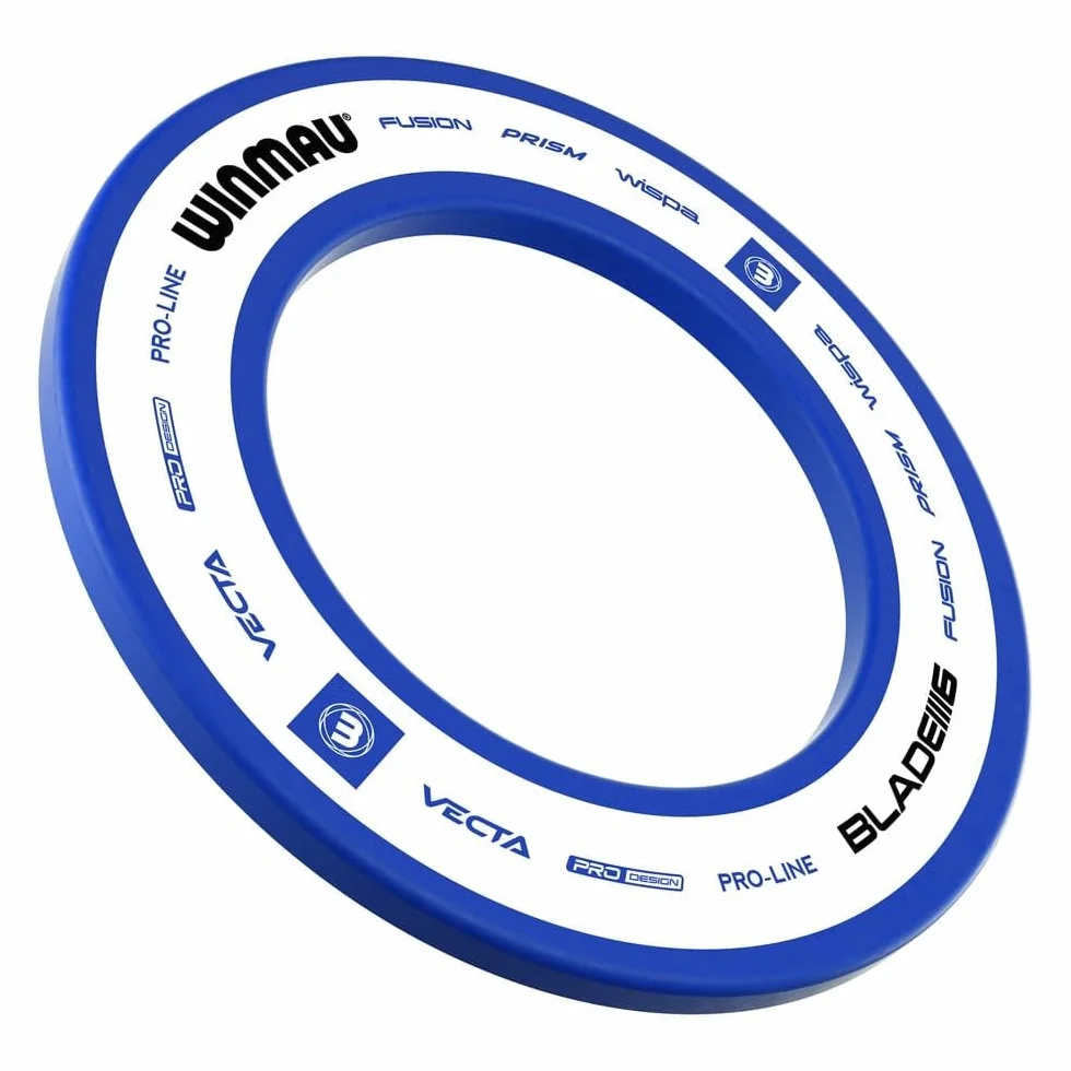 WINMAU Anillo envolvente para tablero de dardos Pro Line 1.0 y 2.0 rojo, azul, negro y blanco, protector de pared