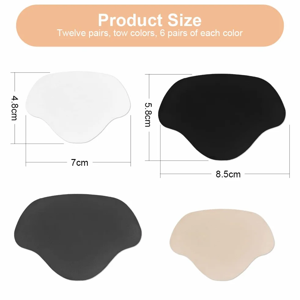 Flintronic 8 pares parches reparación zapatillas talón piel almohadillas grandes pequeños