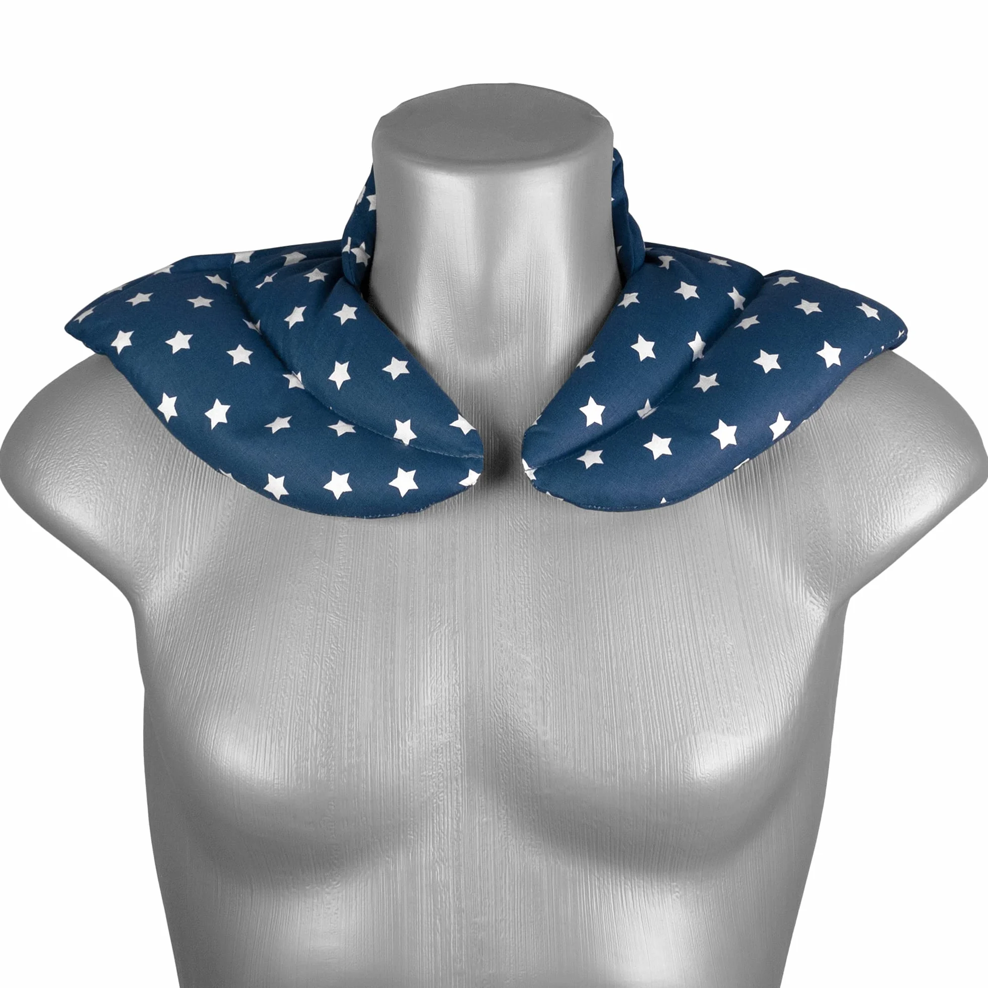 Almohada térmica con huesos de cerezas Cojín cervical de calor cuello estrella azul