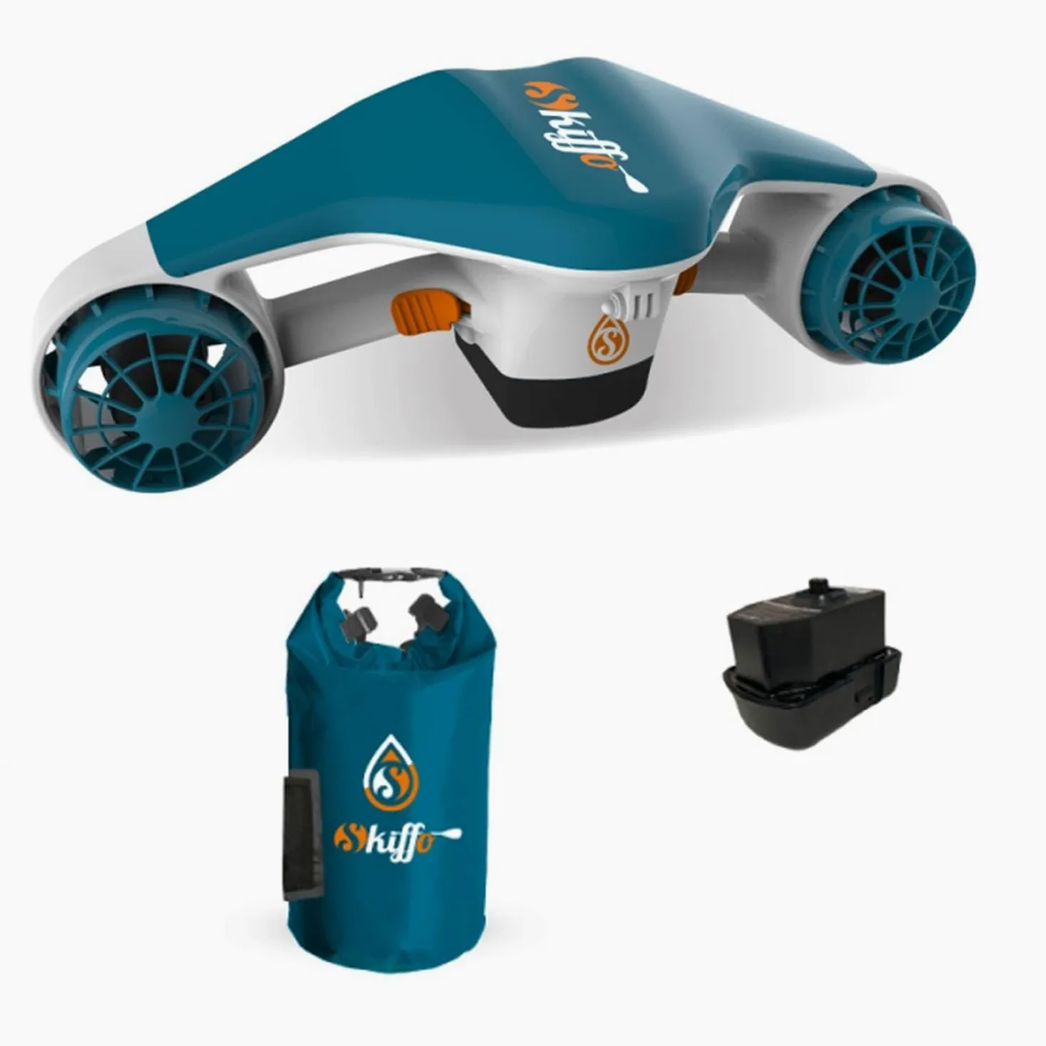 Pack Sea Scooter con 1 batería integrada, máscara y bolsa impermeable, autonomía de 35 minutos, motor de 500 W, velocidad de 1,5 m/s