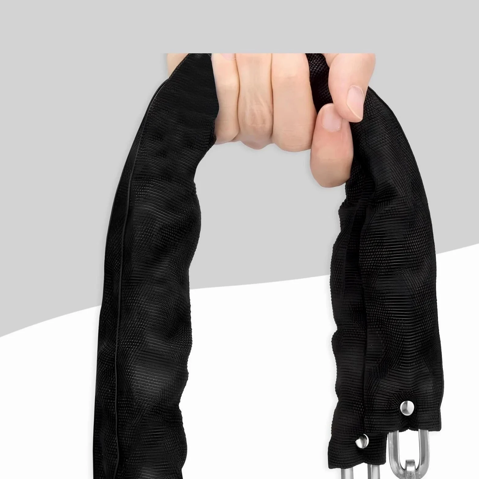 Genérico Compatible con candado de Cadena Resistente de 6 pies. | Kit candado de cadena larga con 3 llaves for seguridad en bicicleta