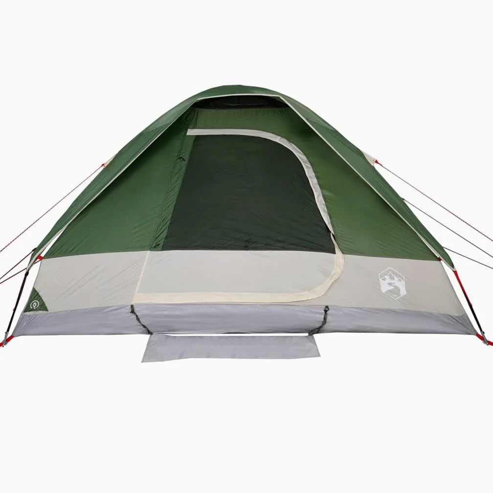 Tienda de campaña iglú para 4 Personas Impermeable Verde, Camping Tienda - 94777
