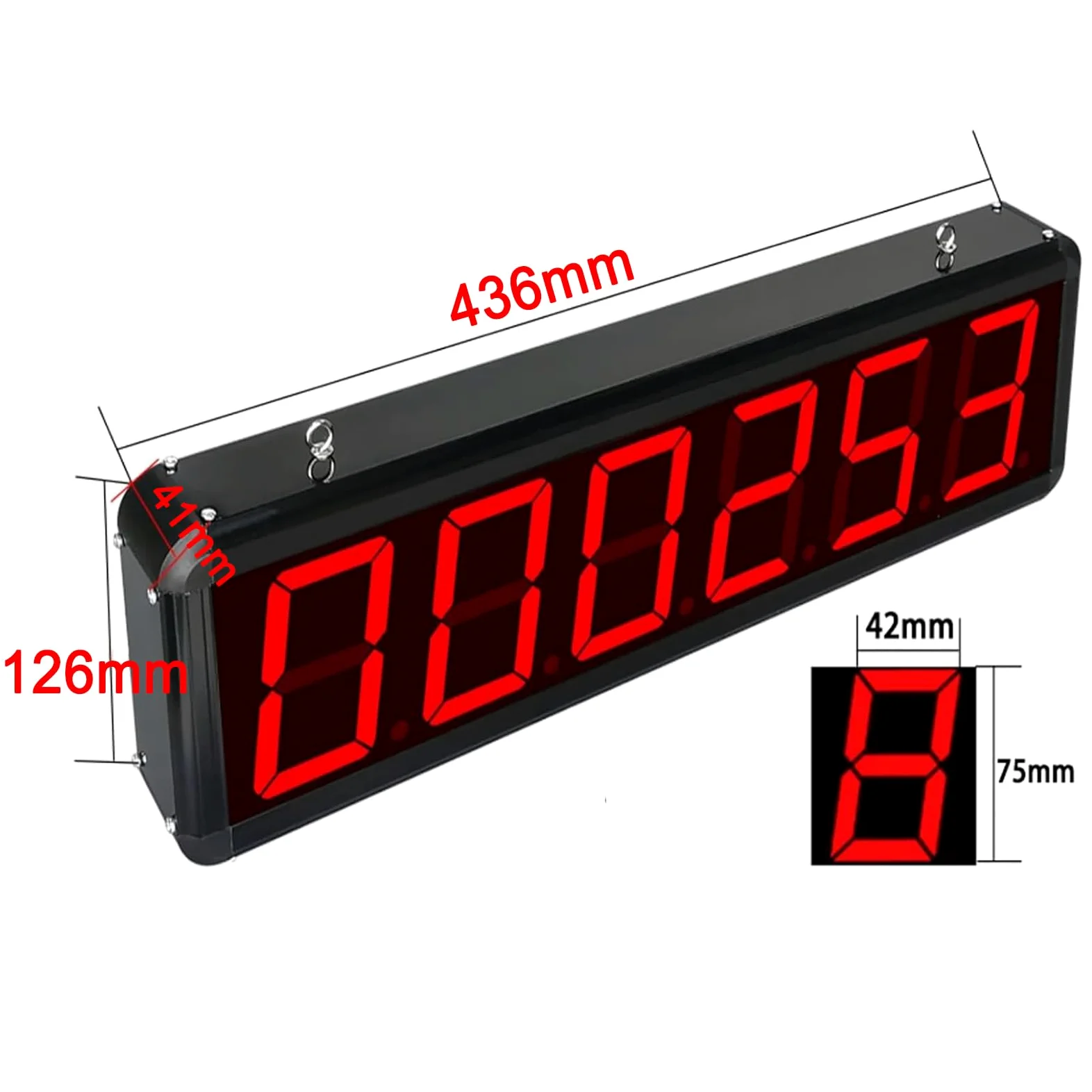 Contador digital LED, pantalla de 6 dígitos, sensor infrarrojo, cuenta hasta 999999, distancia de inducción ajustable de 30 a 70 cm, perfecto para cinta transportadora y conteo de visitantes