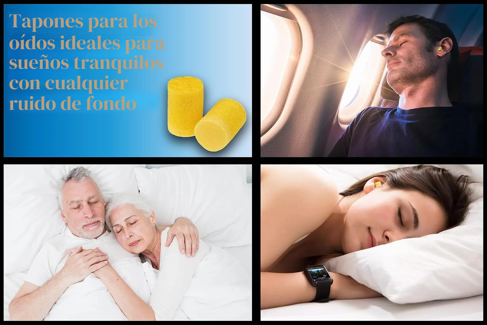 Tapones para los oídos de espuma - 20 pares - Para dormir, trabajar, roncar, perforar, estudiar, lijar, soldar