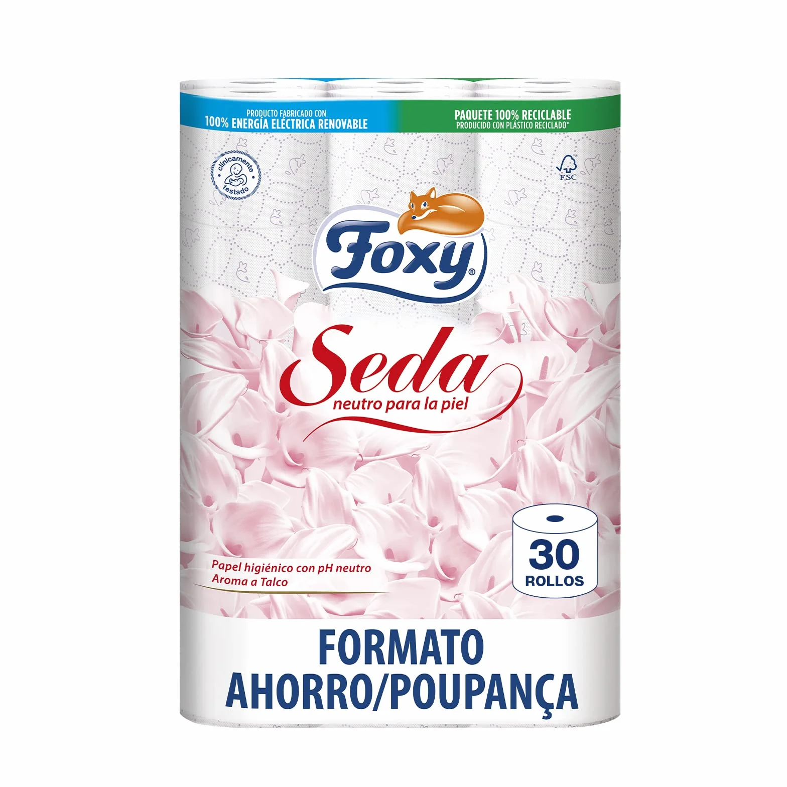 Papel higiénico 30 rollos 173 servicios FSC Neutro para la piel