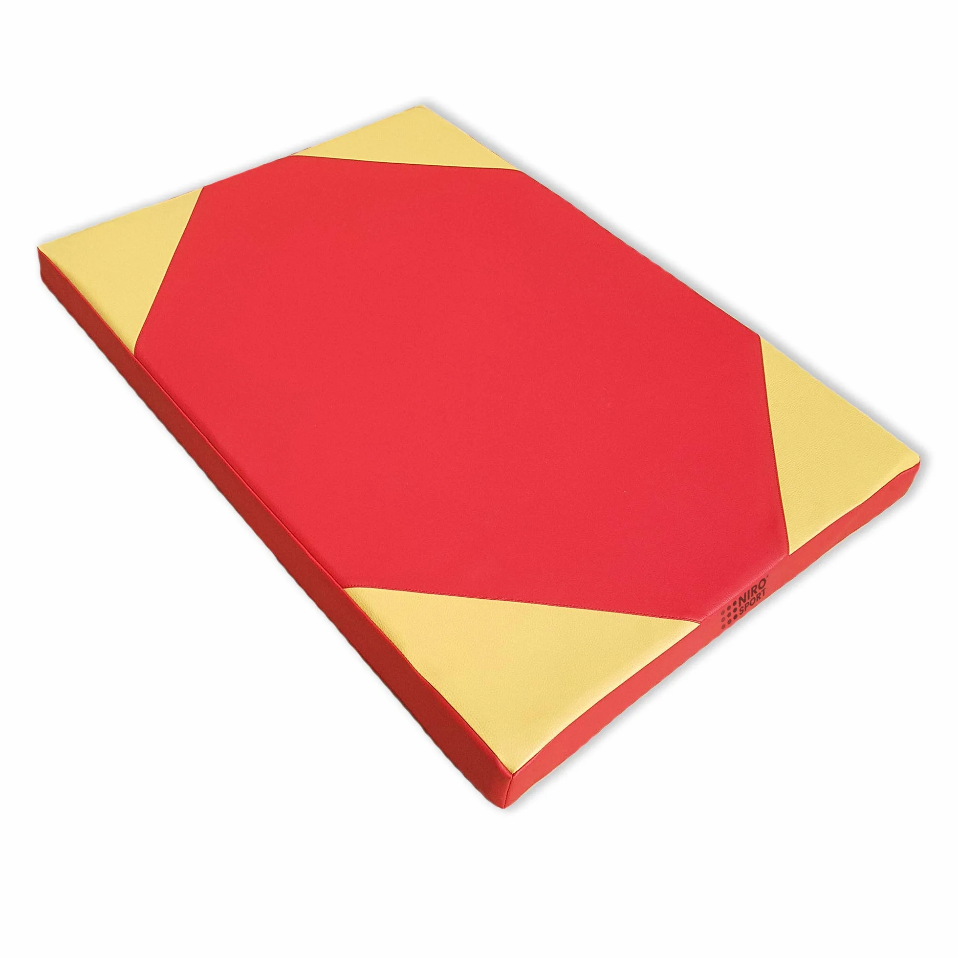 NIROSPORT colchoneta deportiva 100 x 70 x 8 cm Rojo/Amarillo