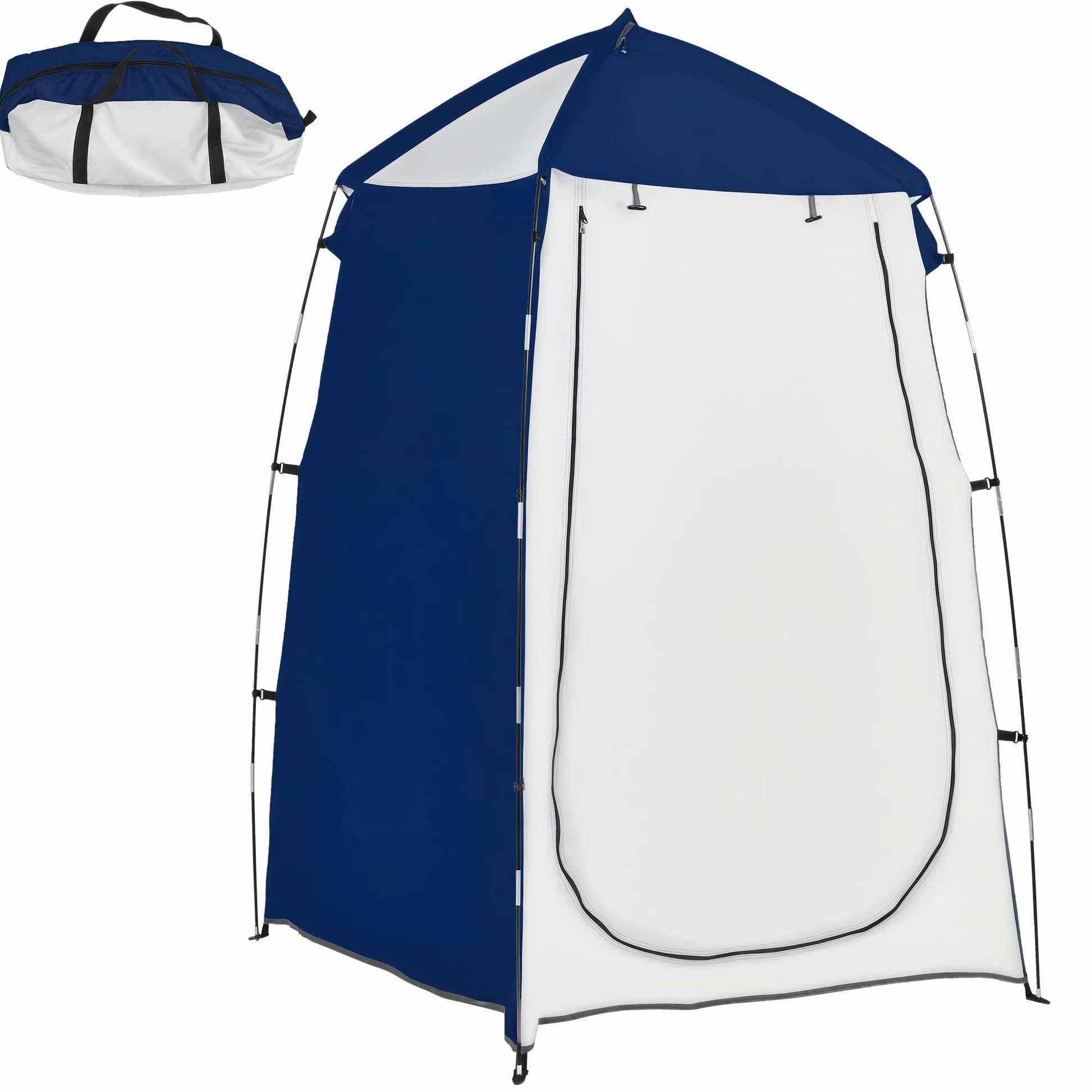 Outsunny Tienda de Ducha Camping Portátil UV25+ 123x121x198 cm