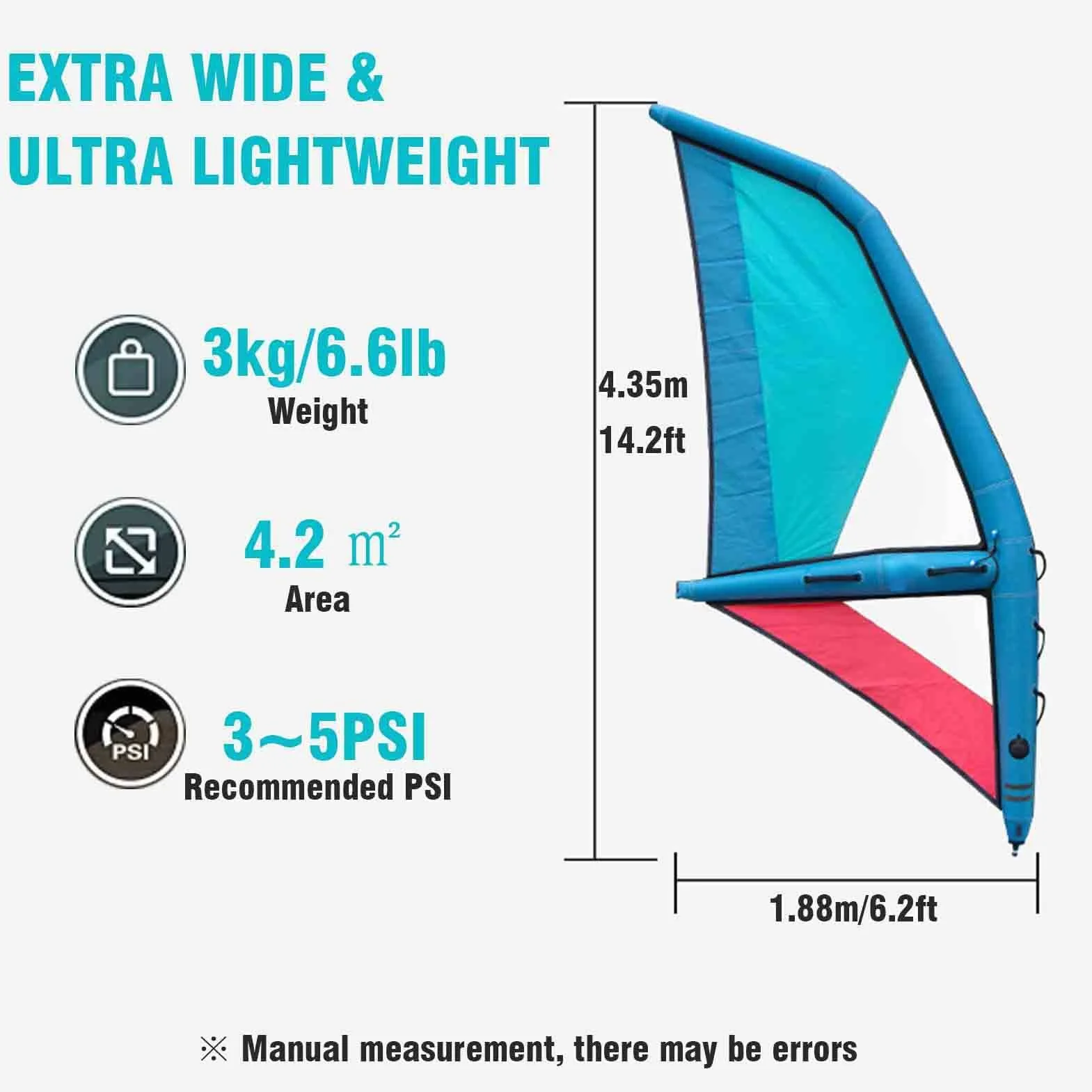 Vela Inflable, Tabla de Paddle Surf Independiente