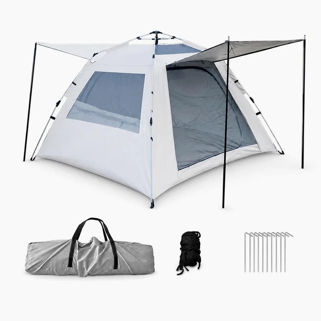 Refugio Camping Impermeable para 3-4, Montaje Rápido para Exteriores, para Campamento