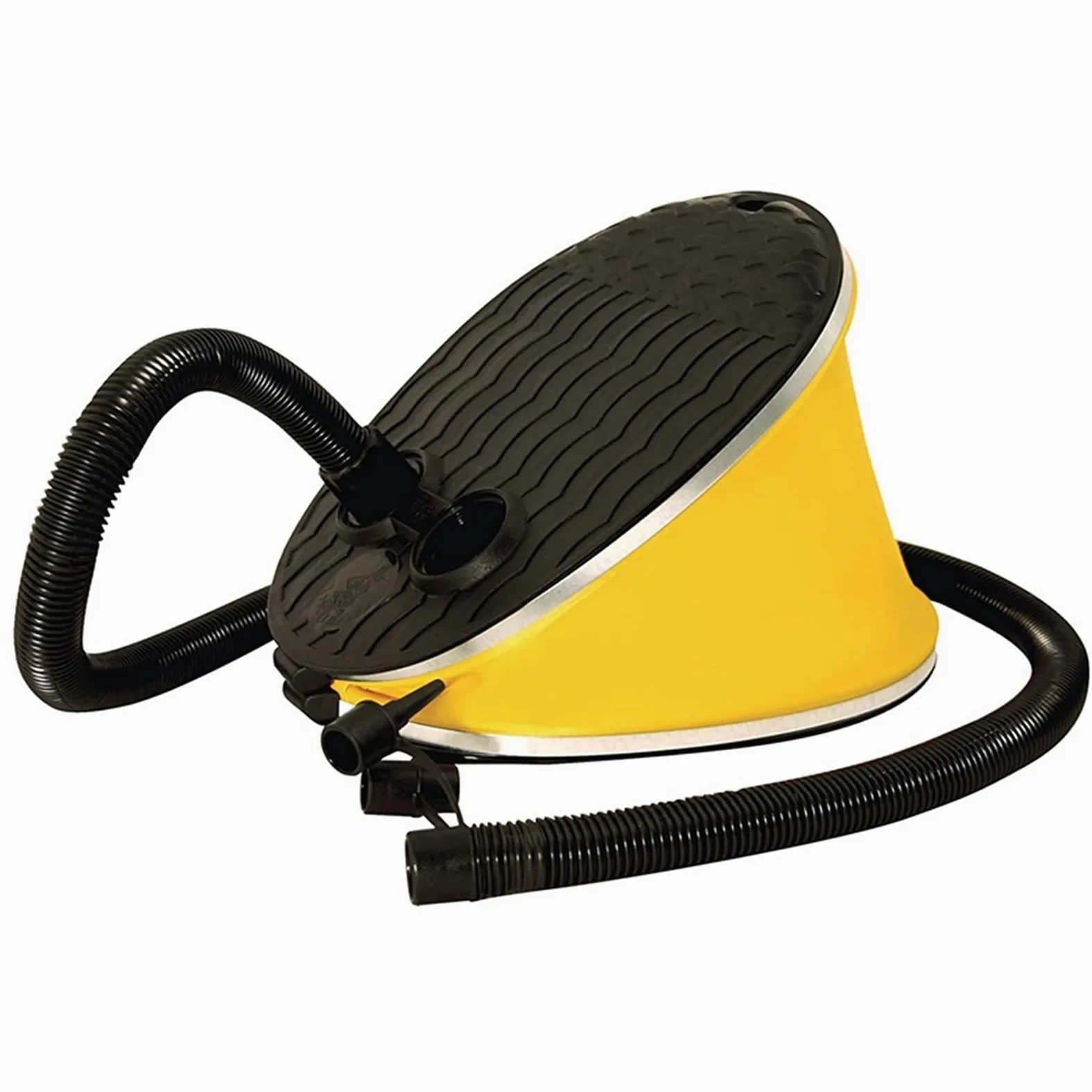 Bomba de aire eléctrica Bomba de pasador corrugado Bomba de aire para kayak Bomba de pie de fuelle La bomba de aire es adecuada para la mayoría de las válvulas para botes inflables y tablas de remo