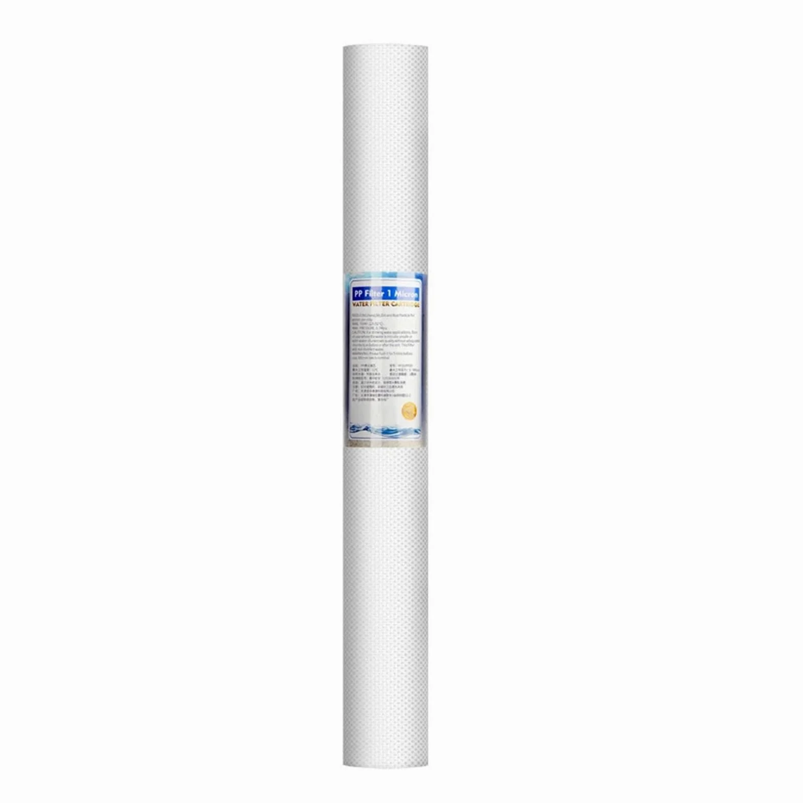 Prefiltro de 10 pulgadas, filtro de agua de 20 pulgadas, filtro frontal de algodón PP, purificador de agua de gran caudal, botella transparente, filtración de agua de 3 etapas(20 inch 1 stage)