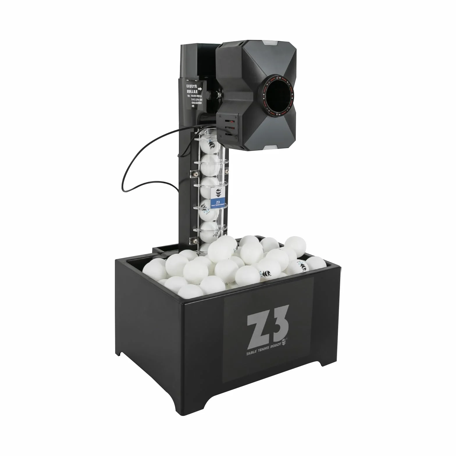 Máquina automática de pelotas de tenis de mesa, ping pong, máquina de bolas de ping pong con red, varios modos de servir, robot de ping pong, máquina de ping pong, 100 bolas de capacidad