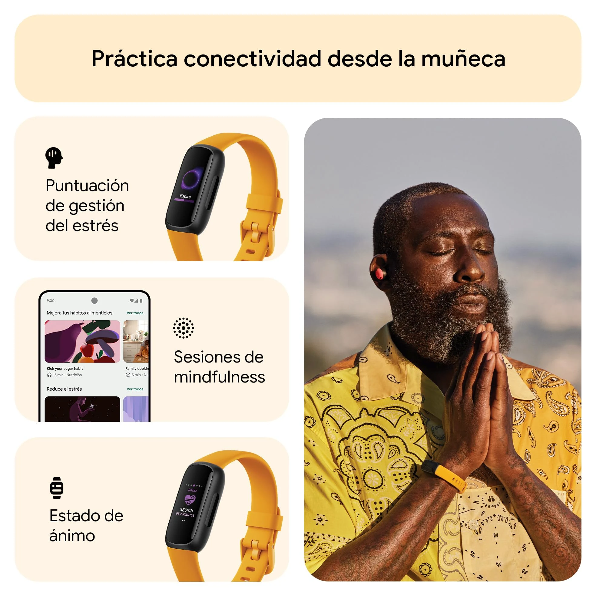 Google Fitbit Inspire 3, la pulsera de salud y actividad física con hasta 10 días de batería y compatible con Android e iOS