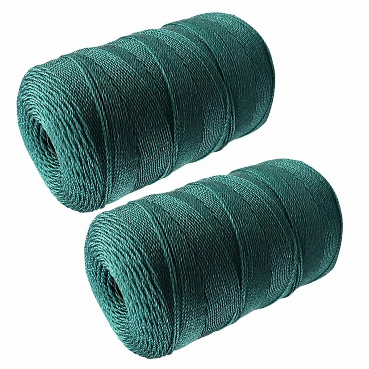 TOYANDONA 2 Cuerdas de Nylon Trenzado para Reparación de Redes de Pesca, Resistentes y Ligeras, Ideales para Lagos y Ríos, Color Verde, Pack de 2 Piezas