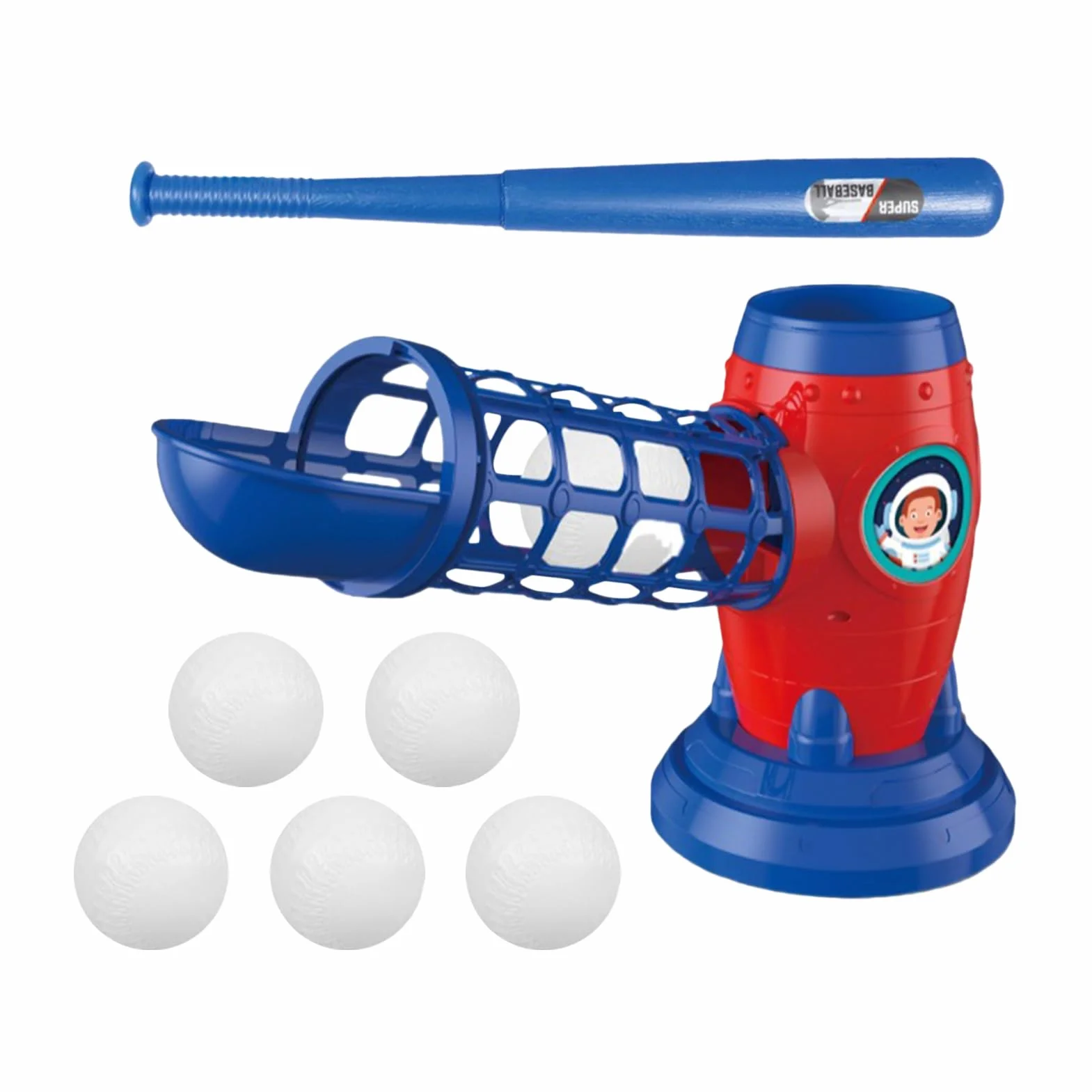 Máquinas de lanzamiento para el béisbol juvenil - Toy Baseball Set con pelotas | Juego de deportes al aire libre para niños y niñas, entrenador automático de máquina de bolas para niños de 3 a 8 años,