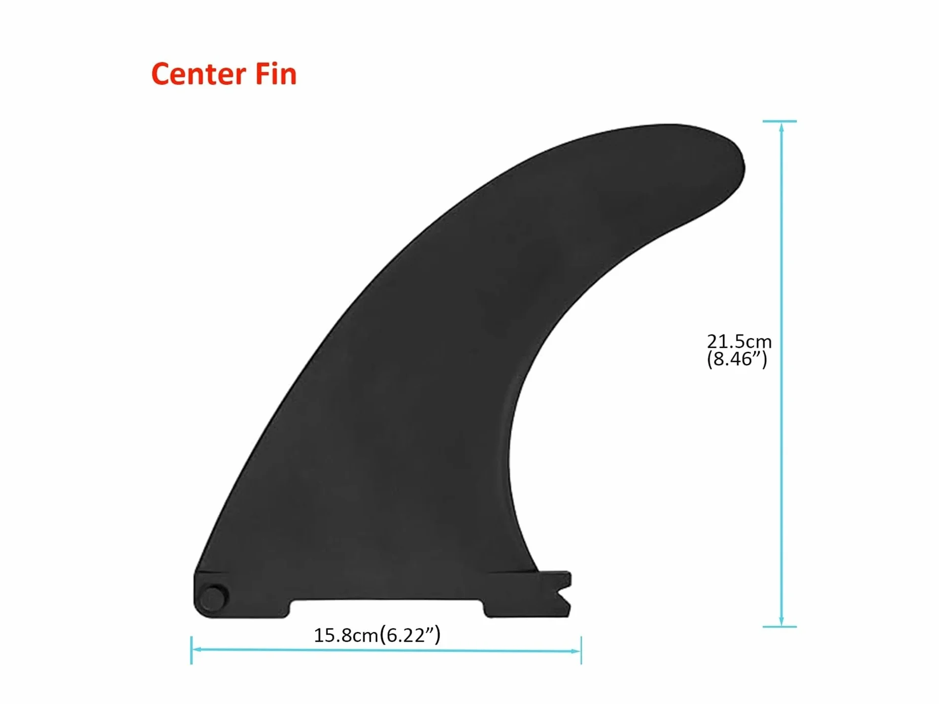 Reemplazo de Aletas for Tablas de Paddle Surf inflables, Accesorio de Tabla de Paddle Surf con Aletas de Bloqueo rápido (a Elegir Entre Aletas centrales o Laterales)(White Center Fin)
