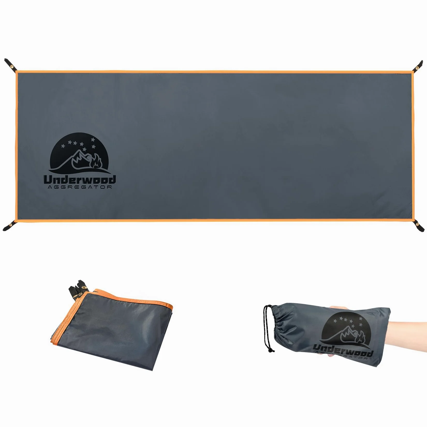 Lona Impermeable Multiusos y Lona para el Suelo, Resistente, Ultraligera, para Camping, Senderismo, Picnic, toldo, Incluye Bolsa de Almacenamiento