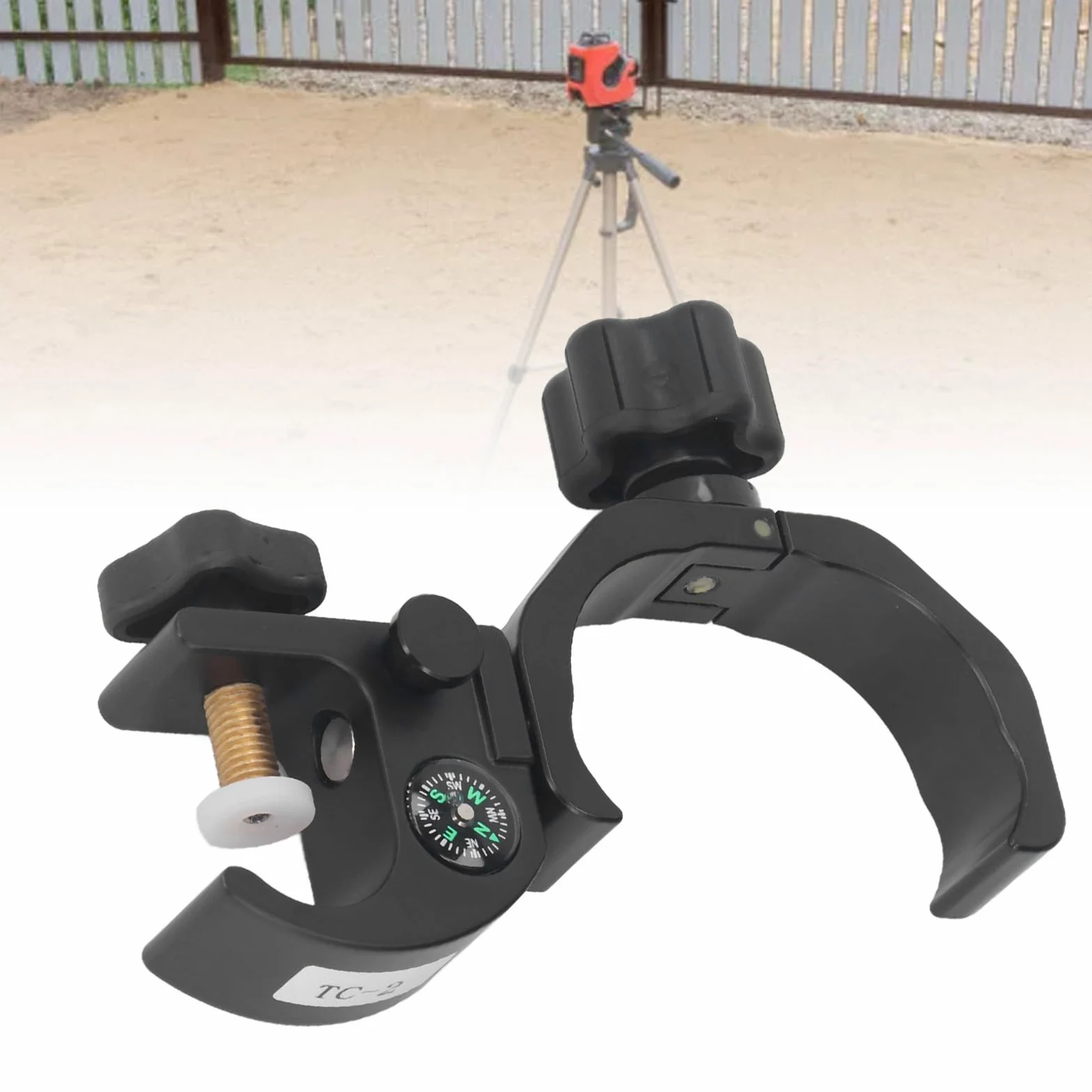 Soporte colector con brújula GPS RTK Soporte Universal portátil Ajustable para Soporte de Poste para iHand30, Accesorios industriales, Material de Aluminio anodizado Duradero con