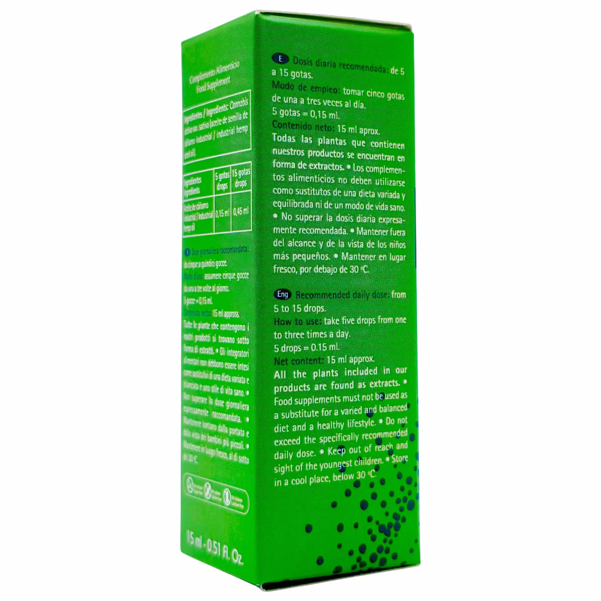 Tegor Cannabidol Aceite 15ml - Aceite de Cáñamo Natural para Relajación Muscular y Articular
