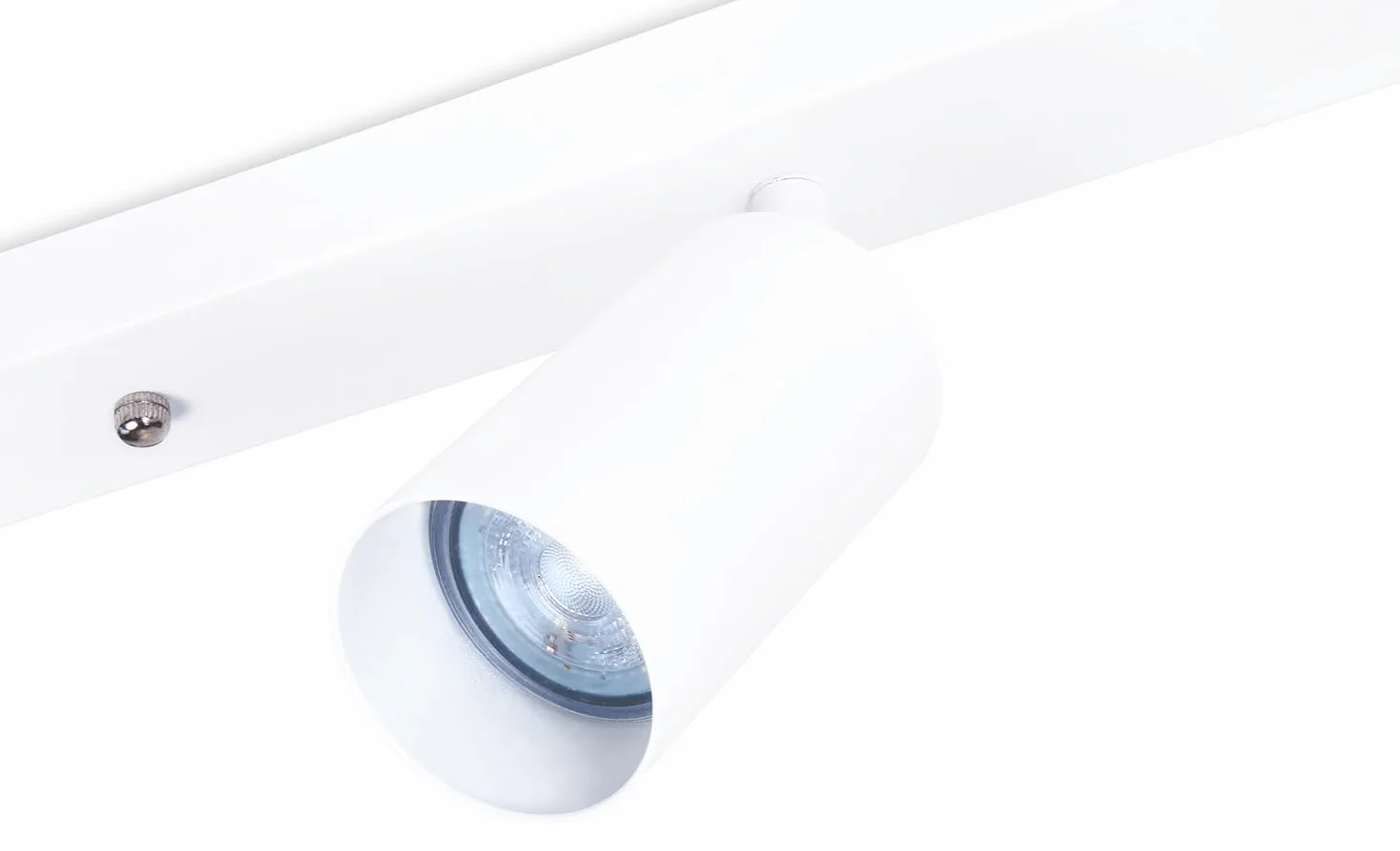 Lámpara de Superficie Viki GU10 5 Focos Blanco 1200x170x40 mm para Pared y Techo