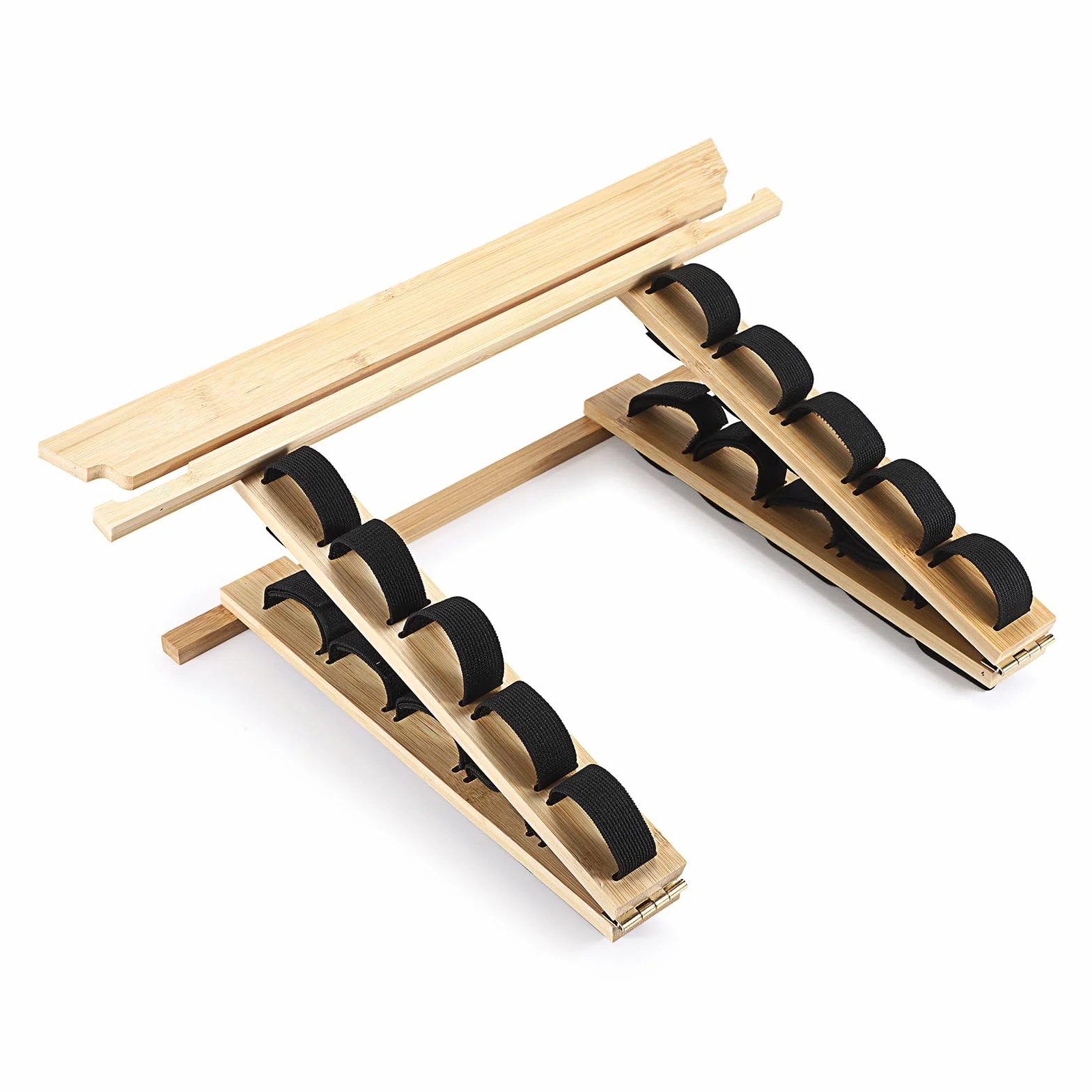 SUMNACON Soporte para cinturón de artes marciales, incluye 10 cinturones de bambú para taekwondo, soporte de pared para judo, karate y ninjitsu