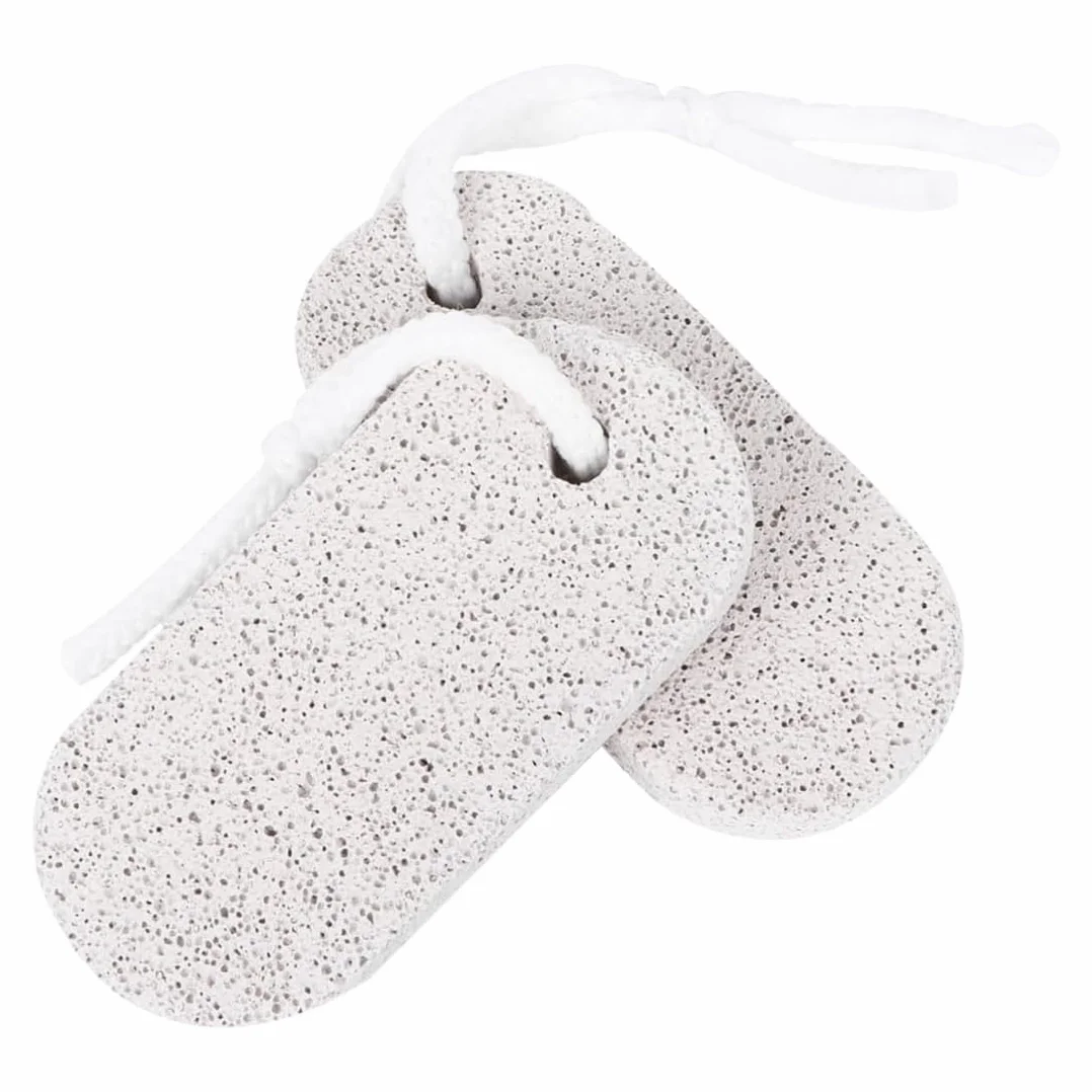 Piedra Pómez Natural para Pies, 2 Piezas Herramientas de Pedicura Exfoliante